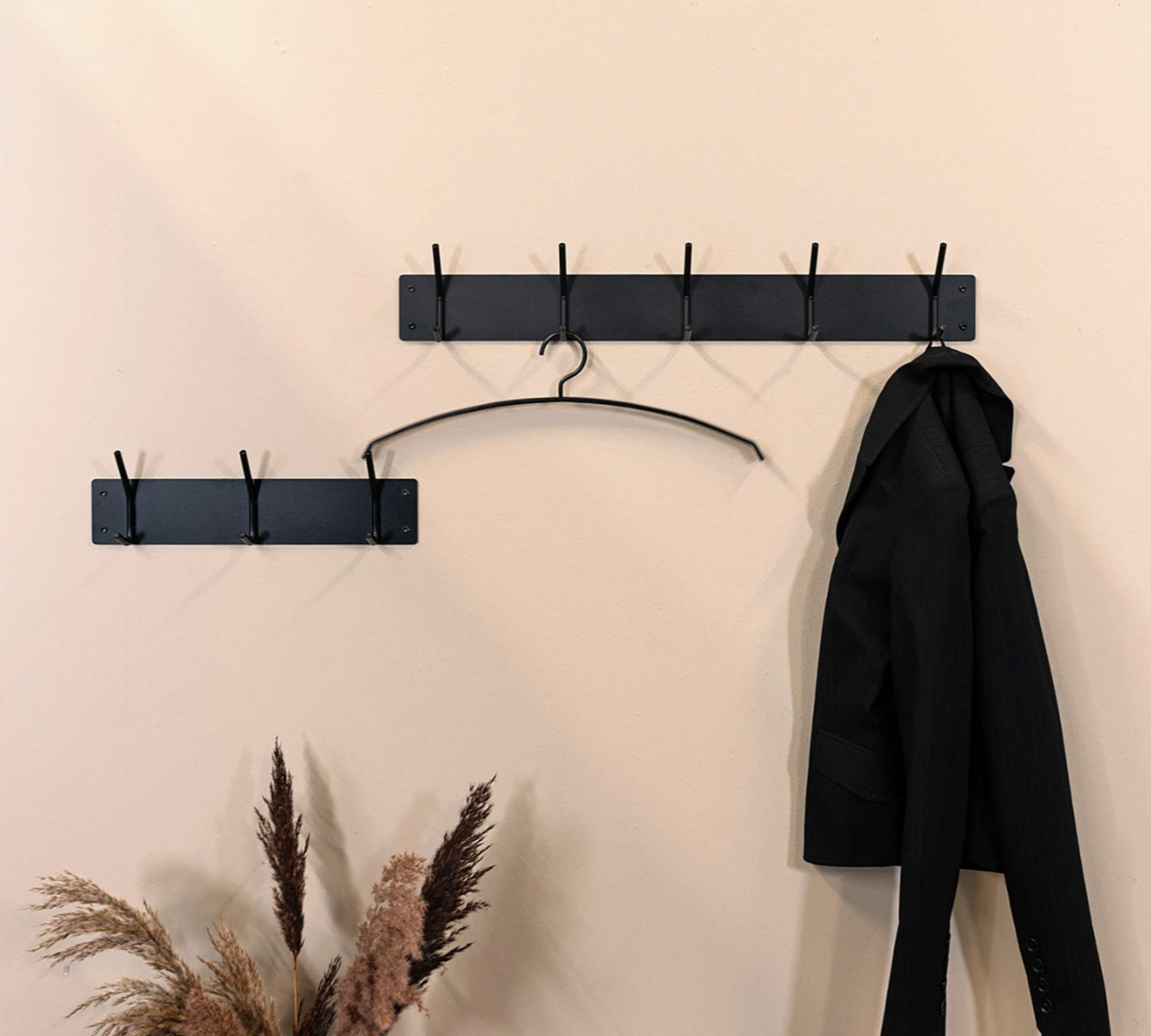 Coat rack Falcao Metal Black Width: 40 cm