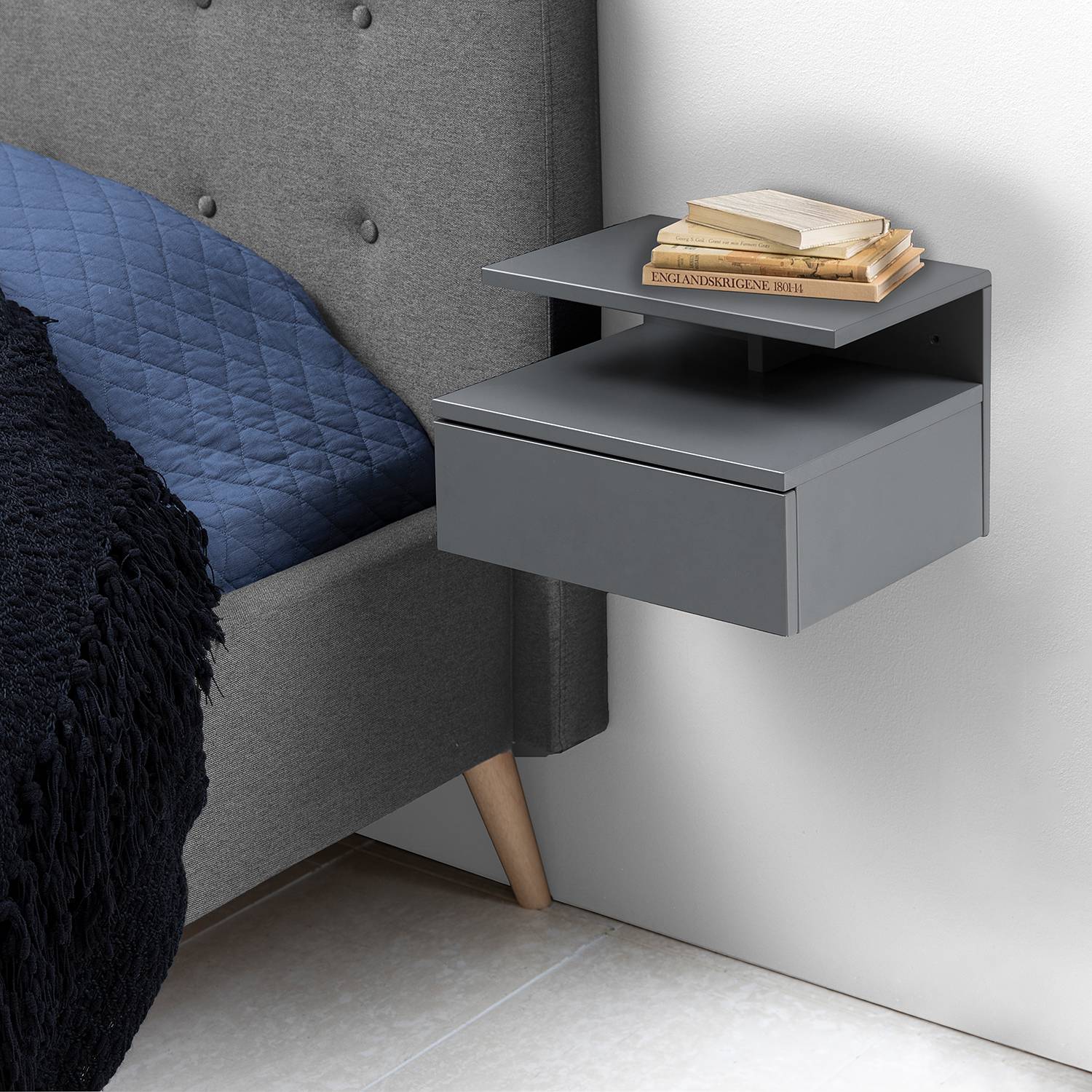 Ronkeli Nightstand Grey