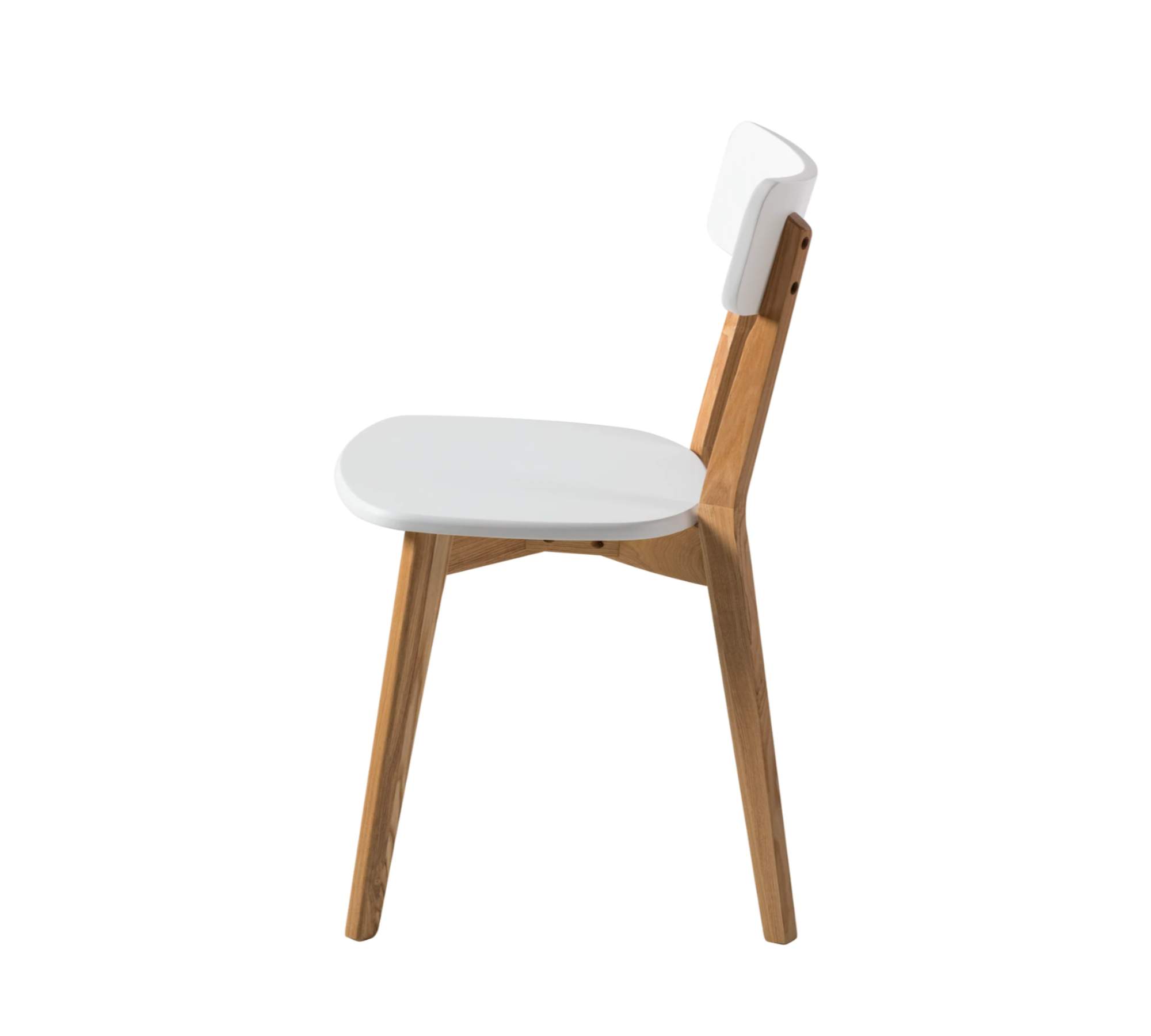 2x Dining chair Ash wood White Ash