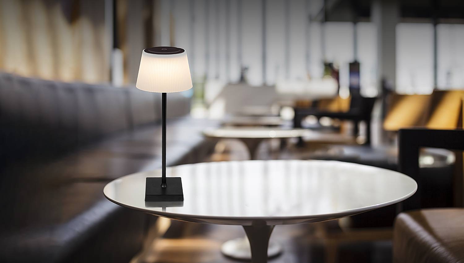 Gregoir Table Lamp Aluminum Acrylic Glass 1-flame