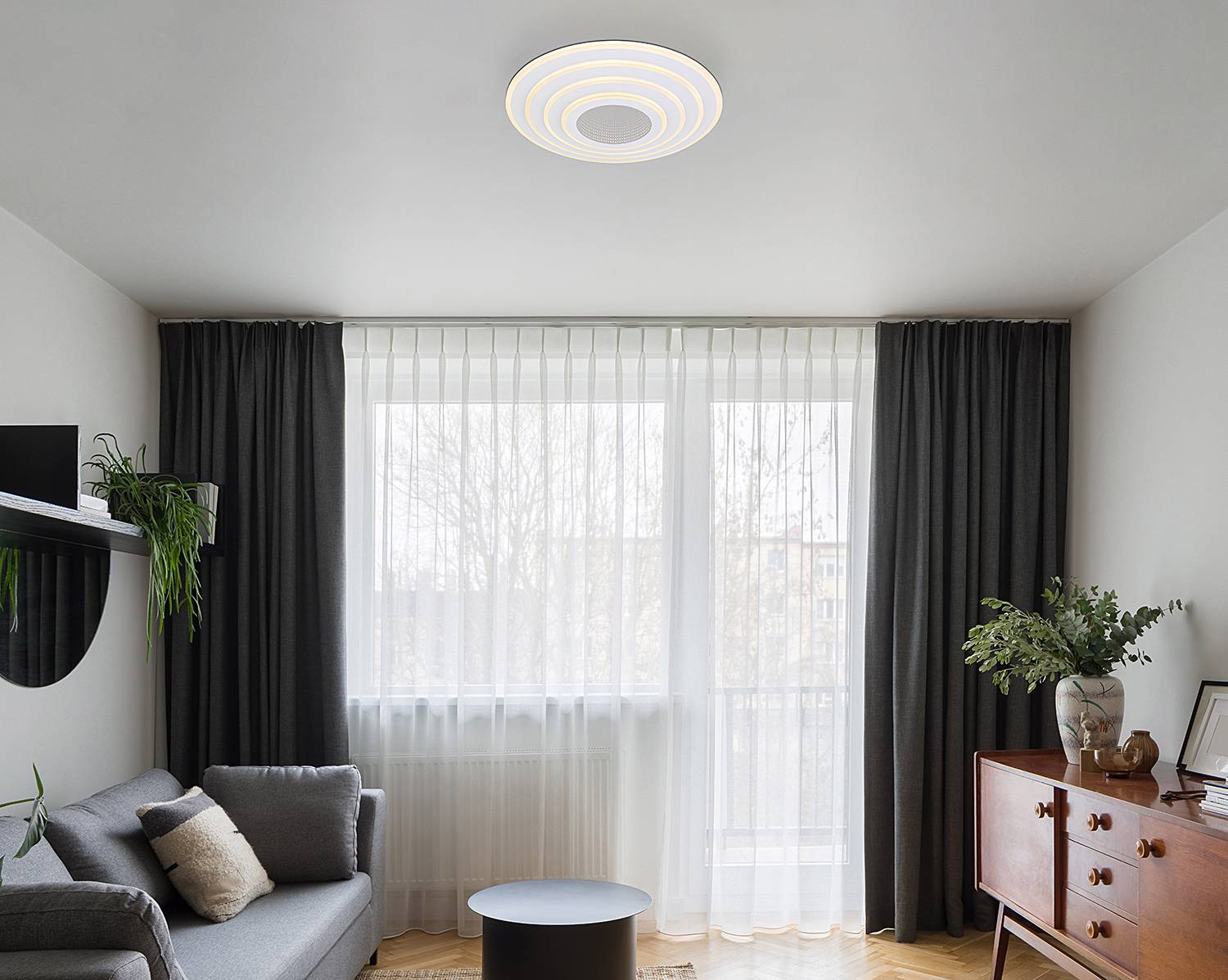 Jocelyn ceiling light iron acrylic glass 1-light