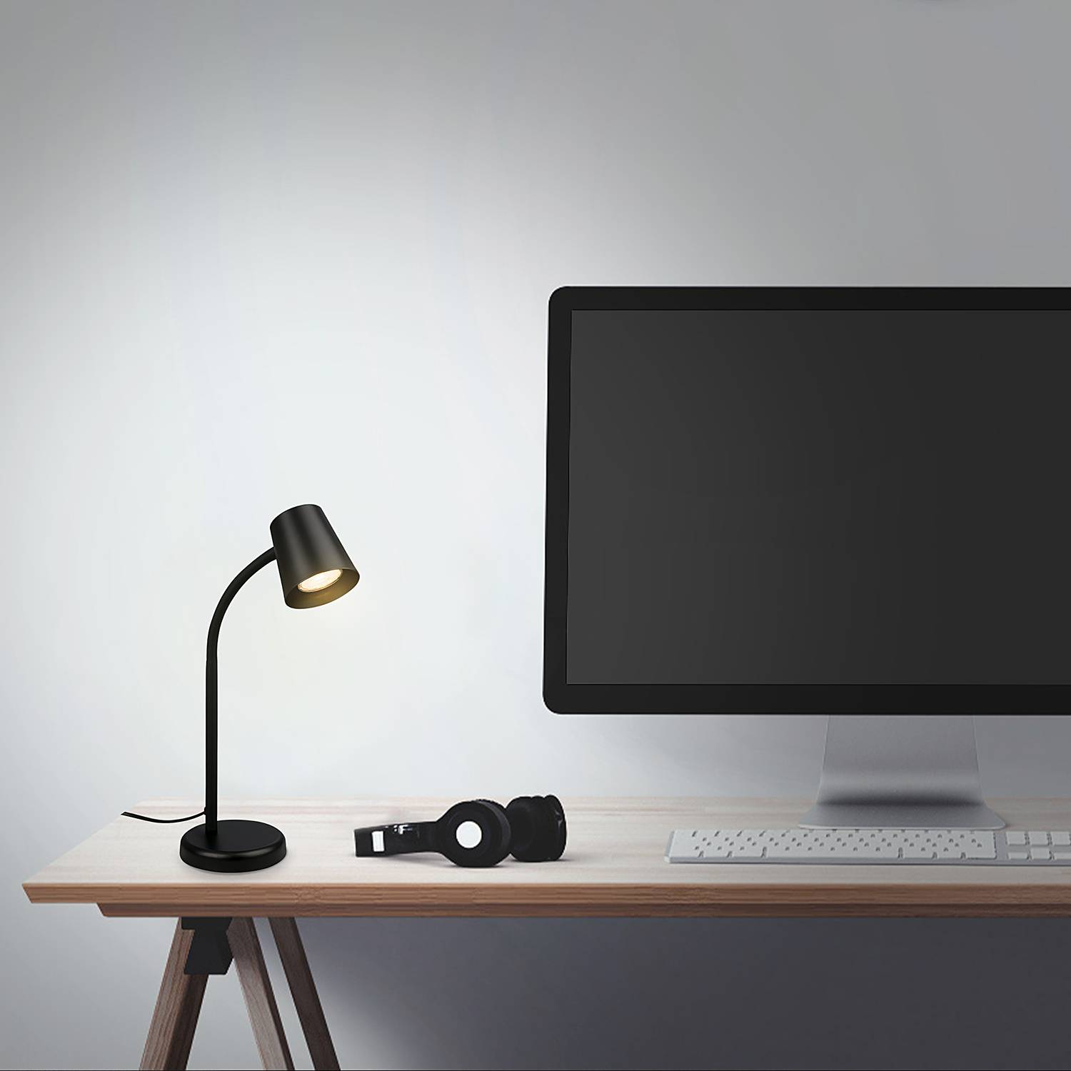 Sallani Table lamp Aluminium Black
