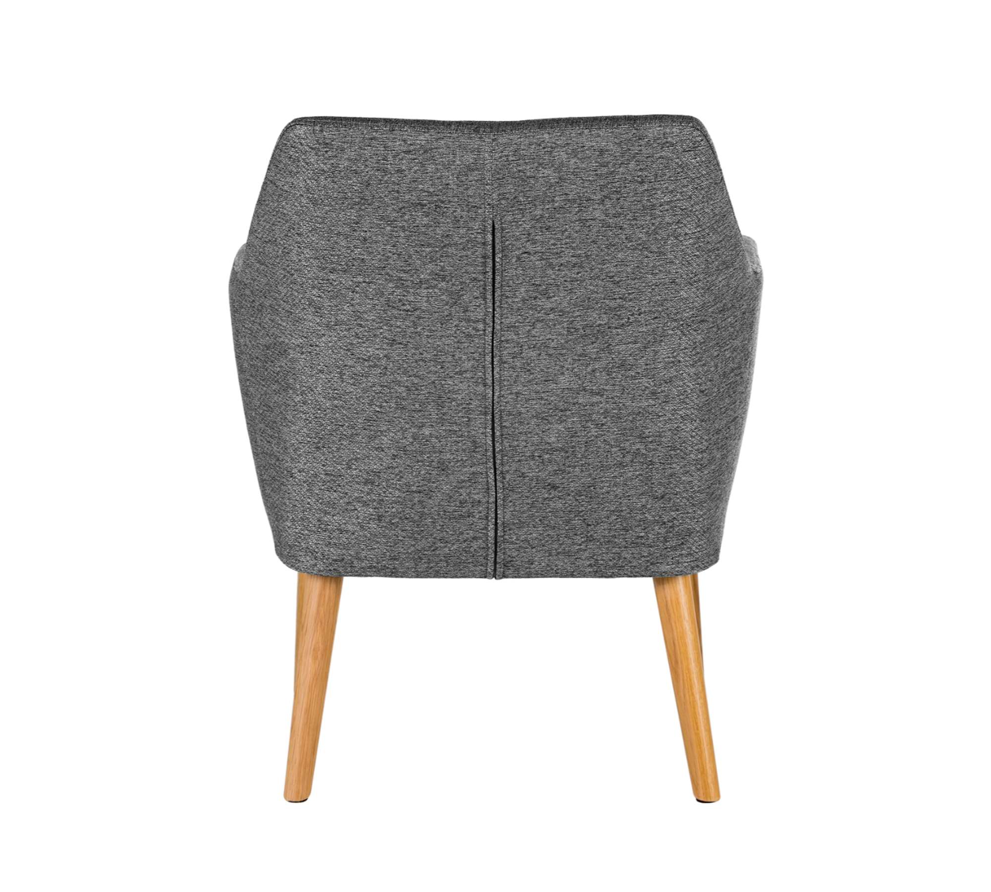 Loungesessel Massivhol Webstoff Grau
