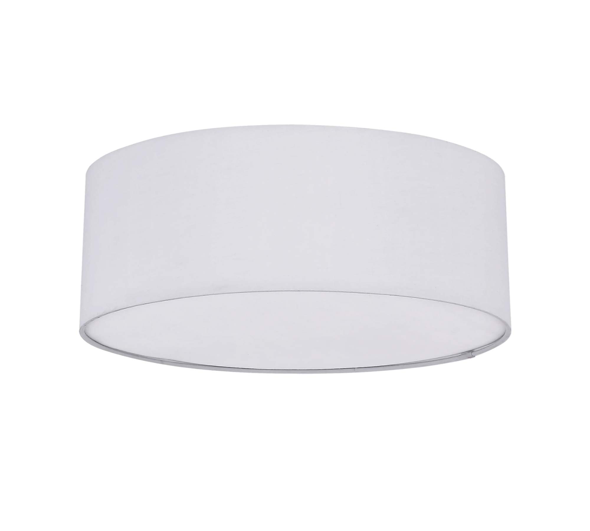 Ceiling light 3-flame blended fabric grey