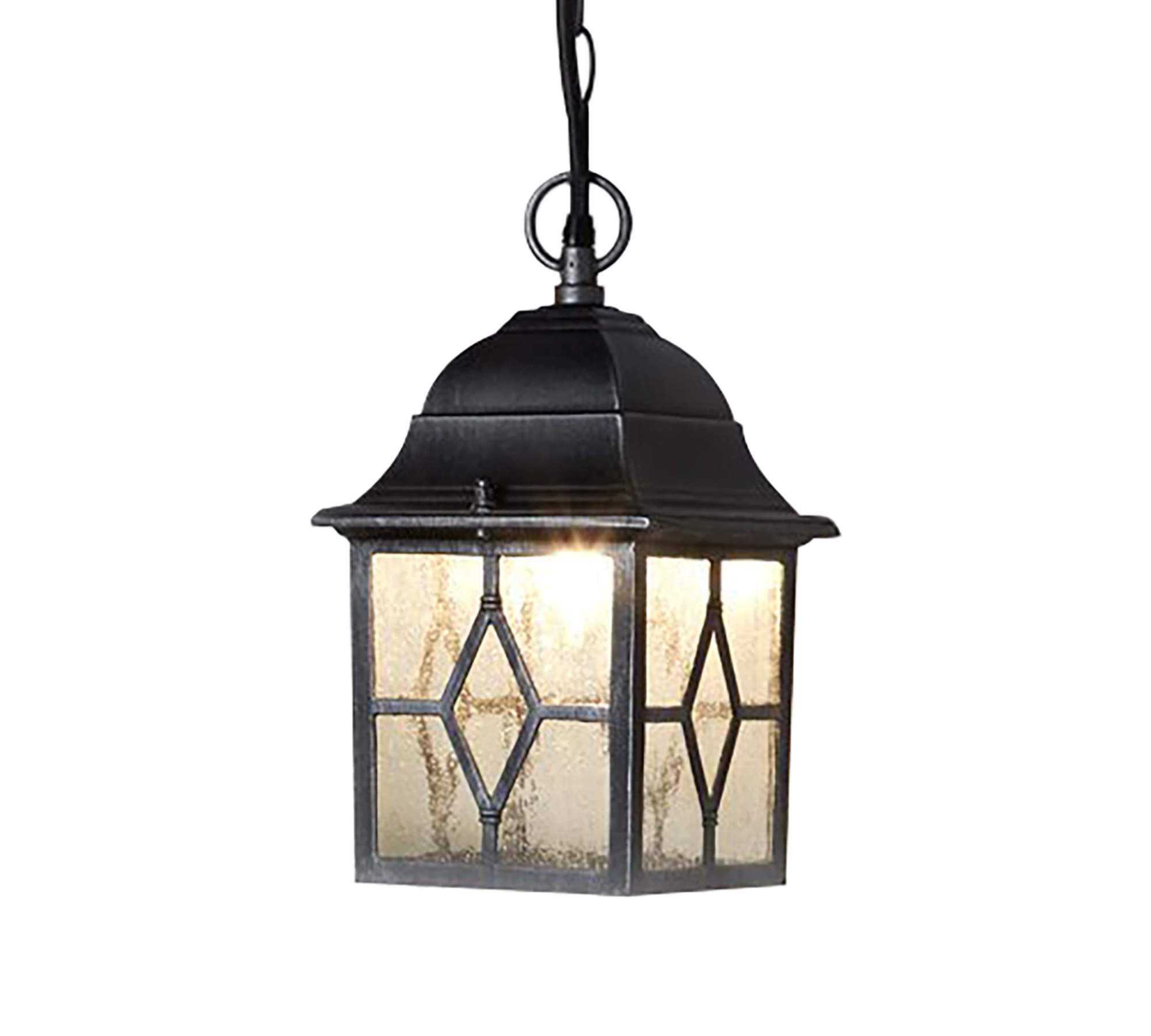 Outdoor ceiling light 1-light clear glass aluminum