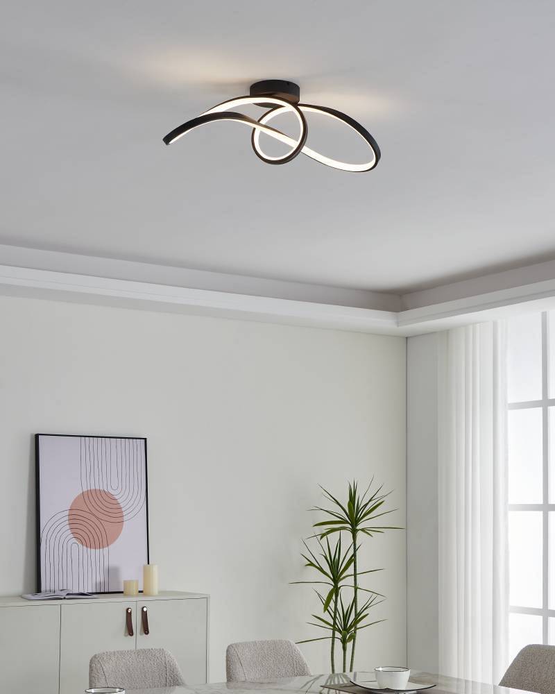 LED ceiling light Calarossa Polycarbonate Steel