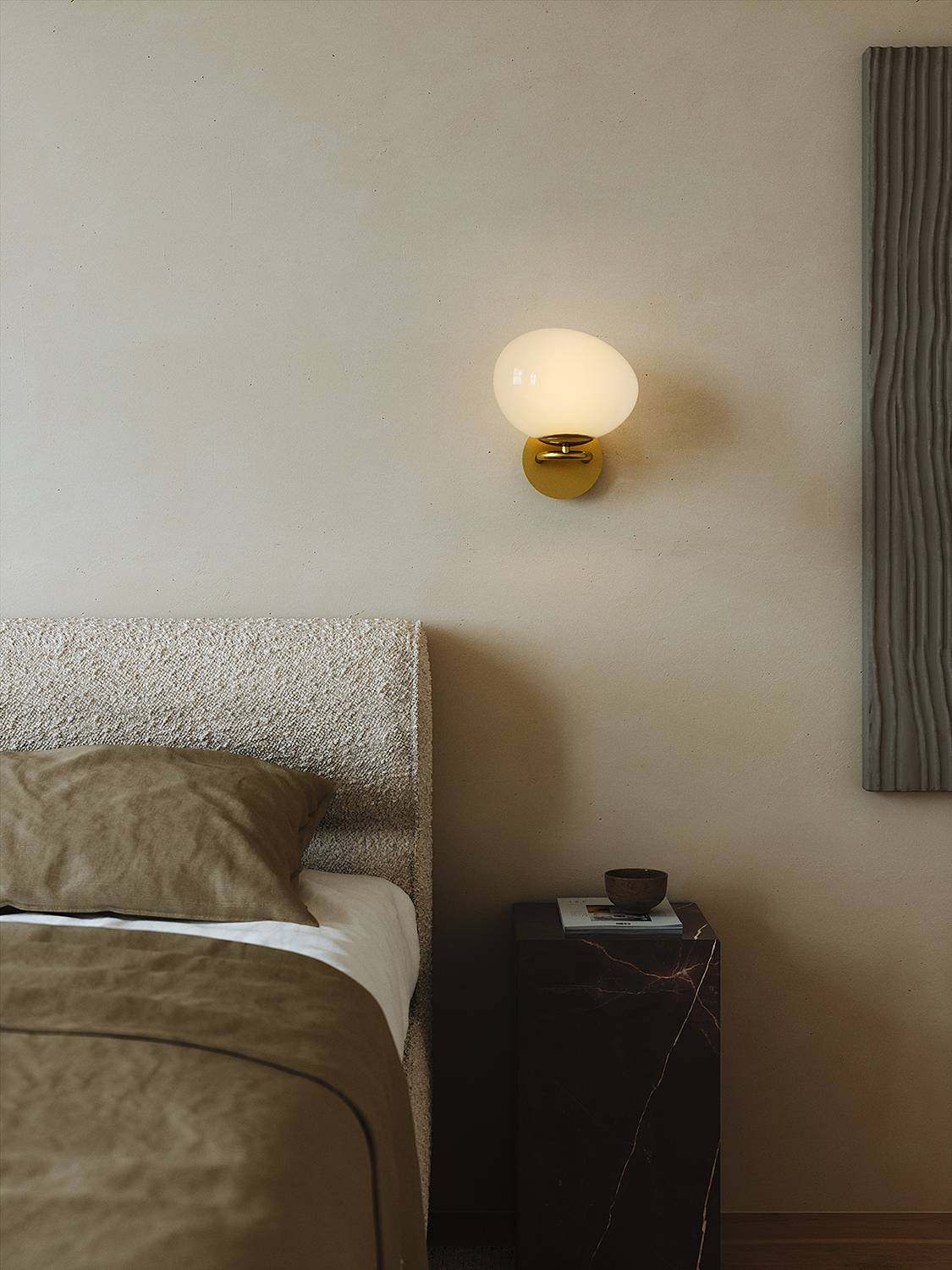 1-Flame Wall Lamp Shapes Aluminum Brass