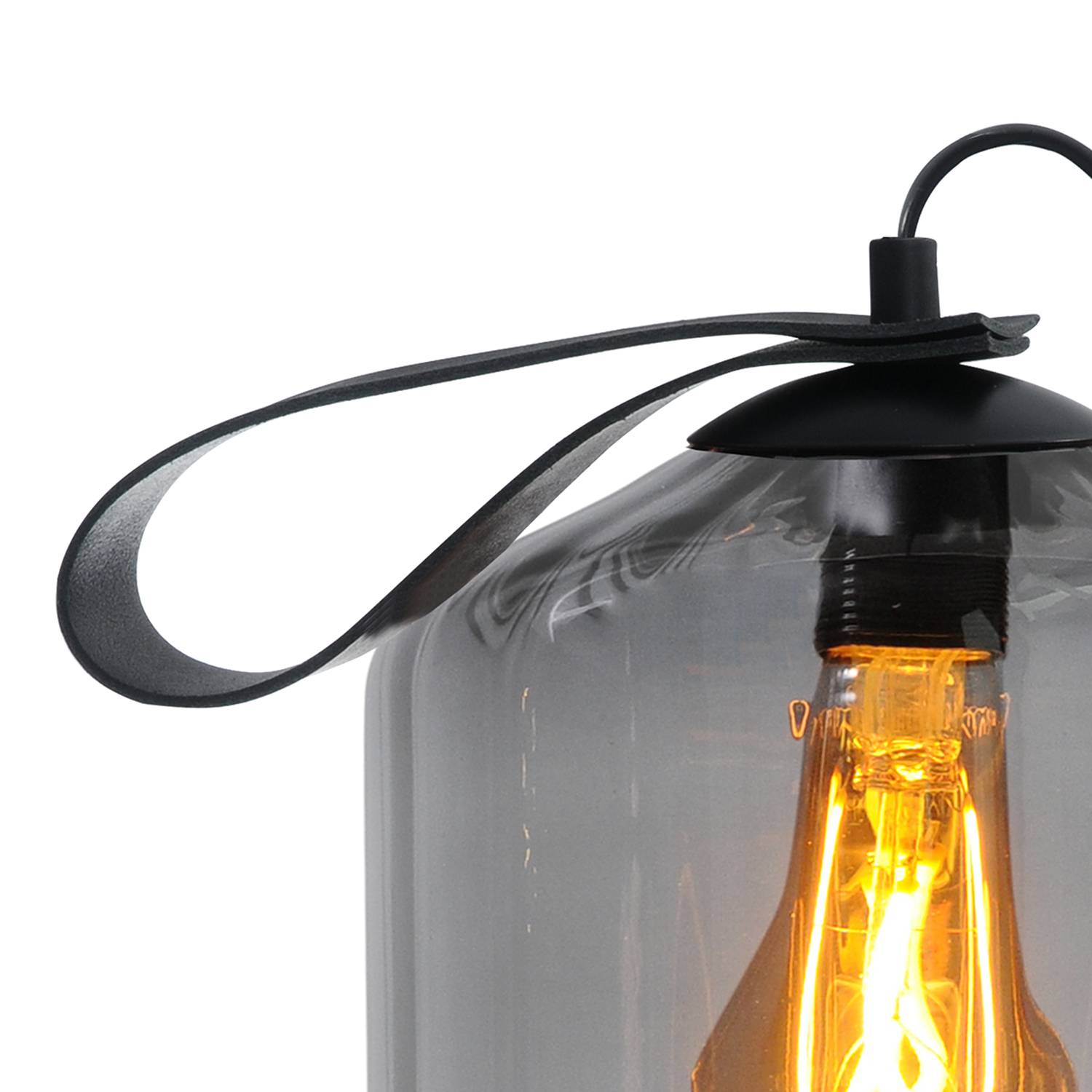Porto V Table Lamp Clear Glass Steel 1-light