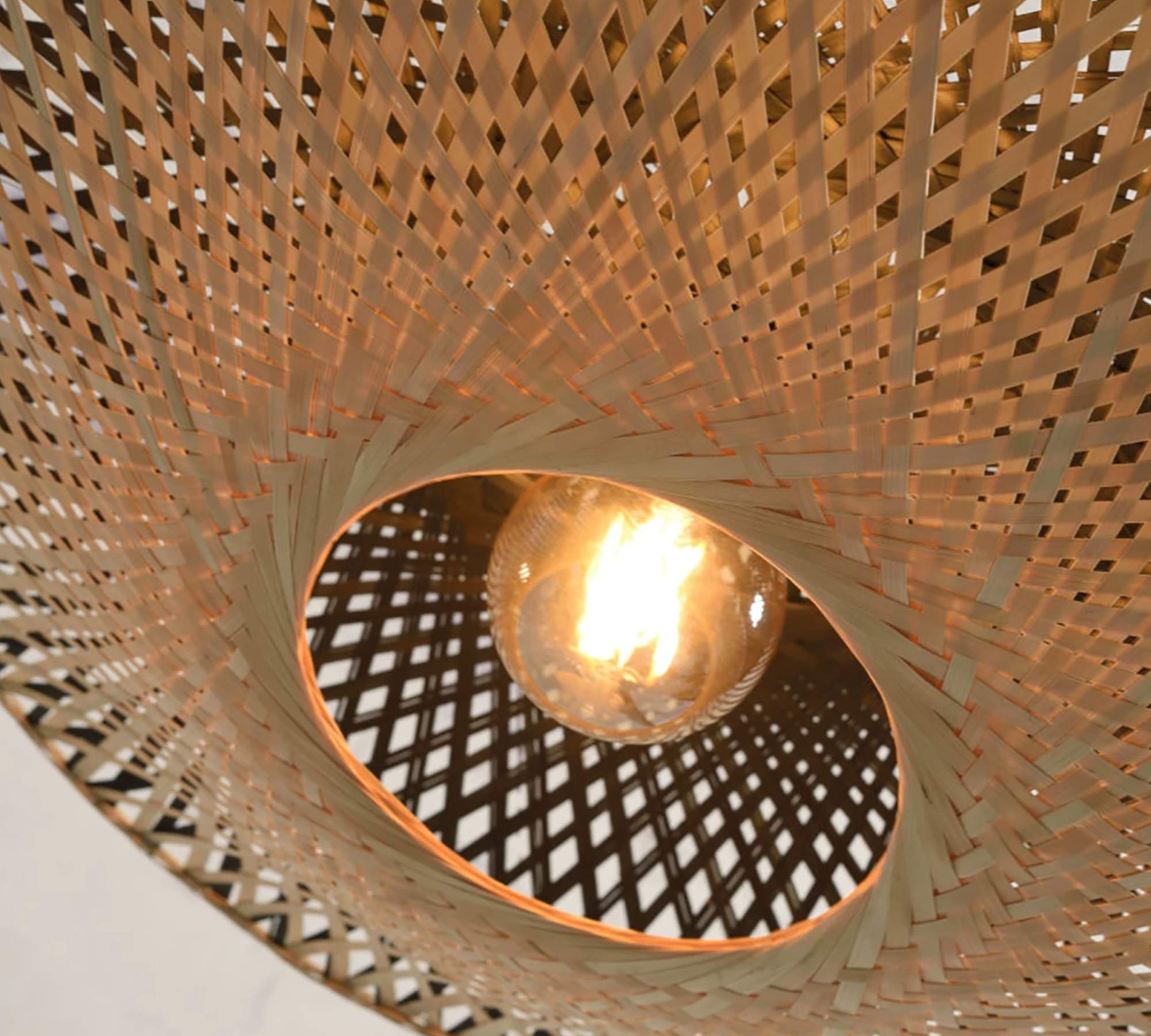 Ceiling lamp 1-flame bamboo wood 44 cm