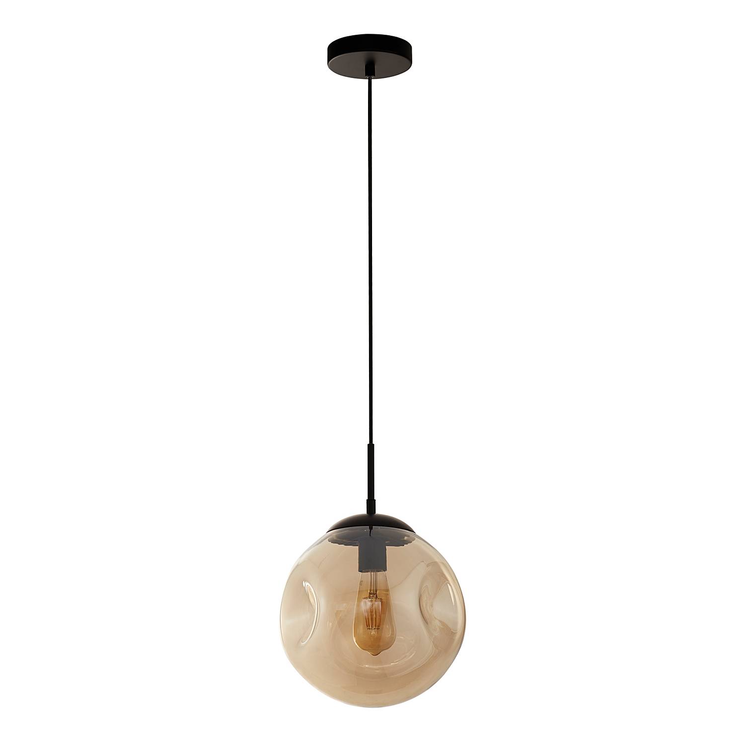 Punch pendant lamp steel colored glass 1-bulb