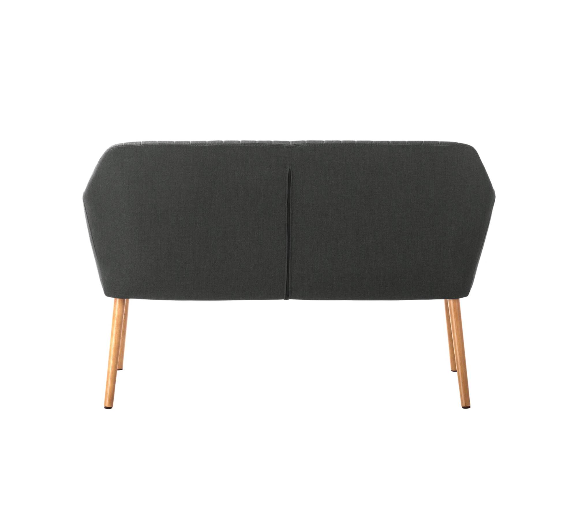 Küchensofa Webstoff Holz Grau