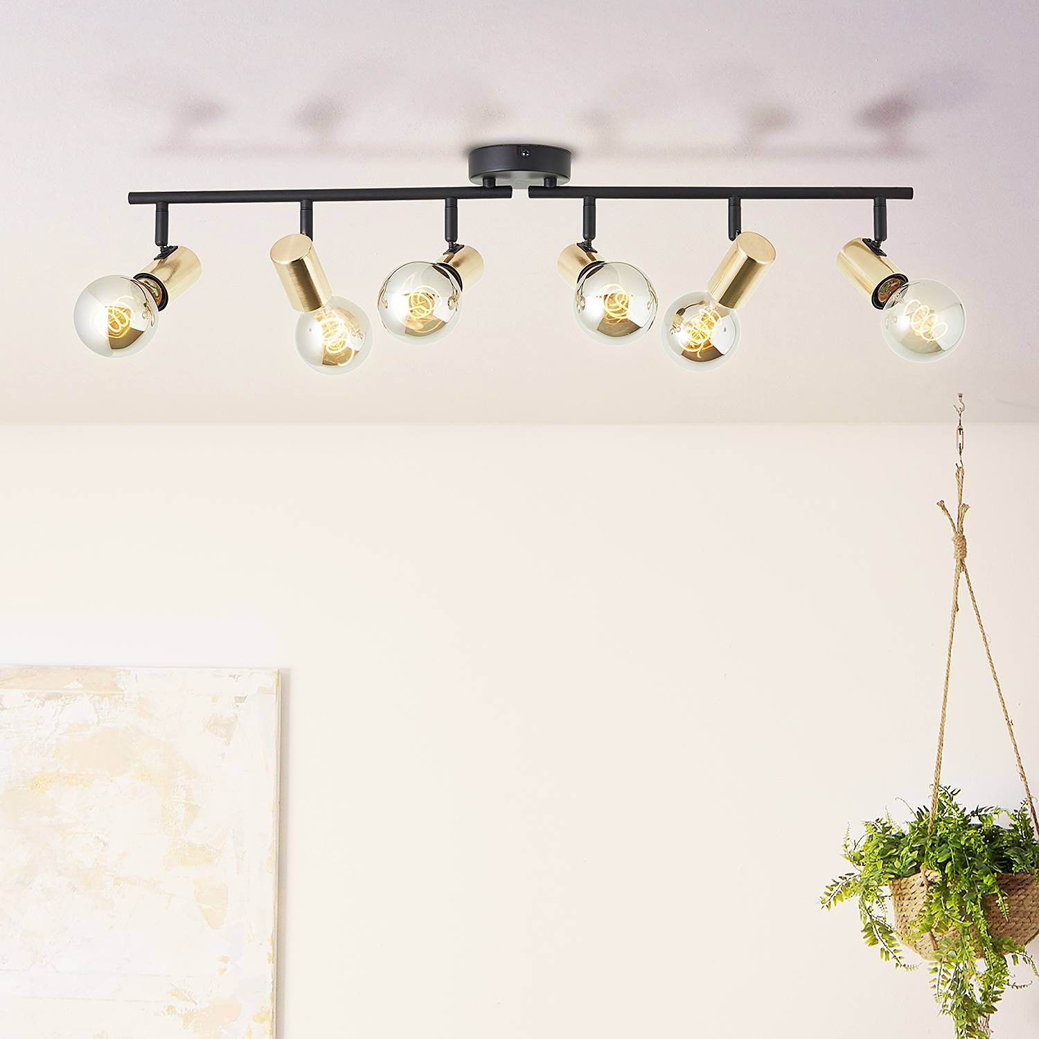 Kerry Ceiling Light Iron 6-Light