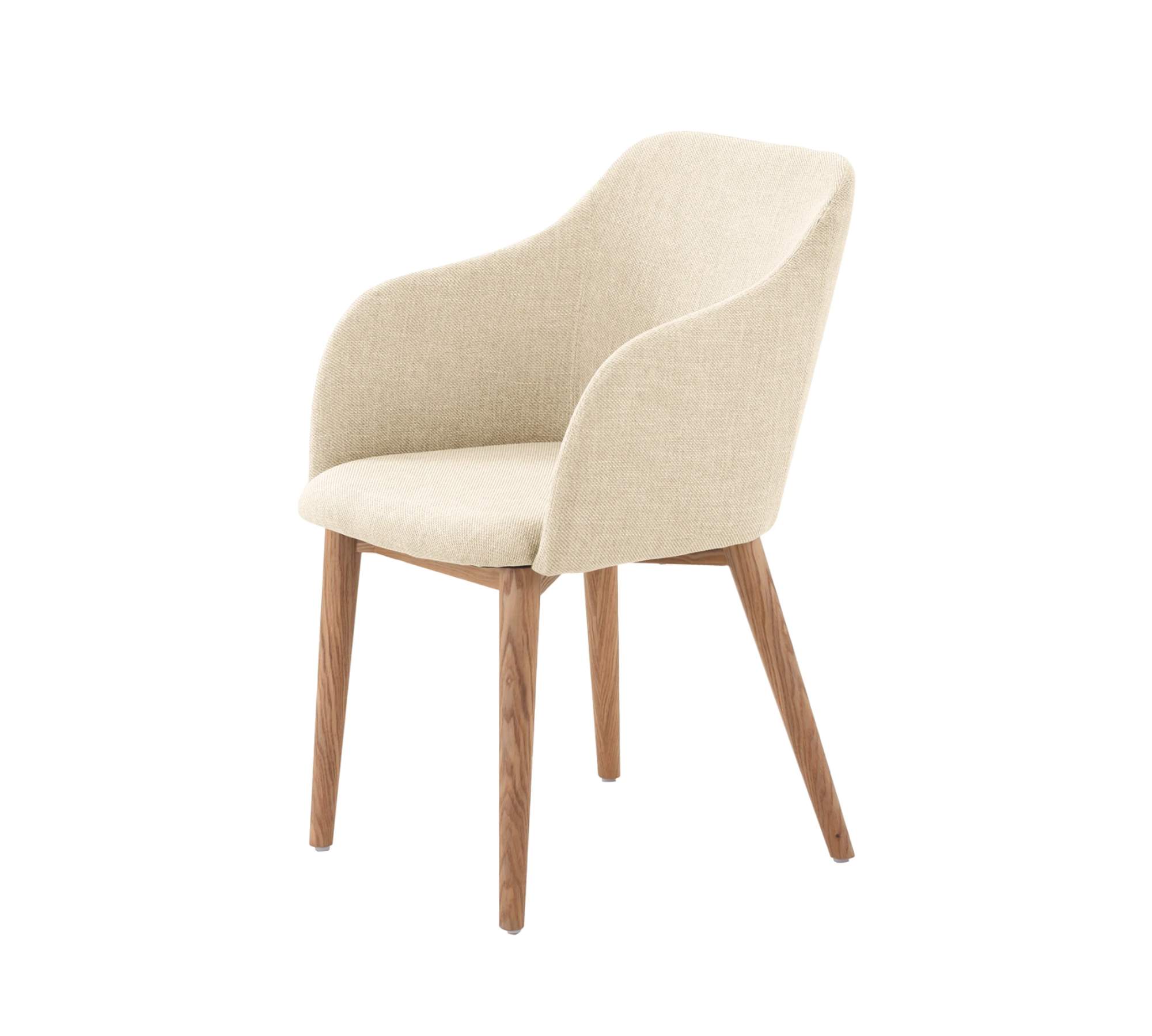 Armchair Web fabric Wood Beige