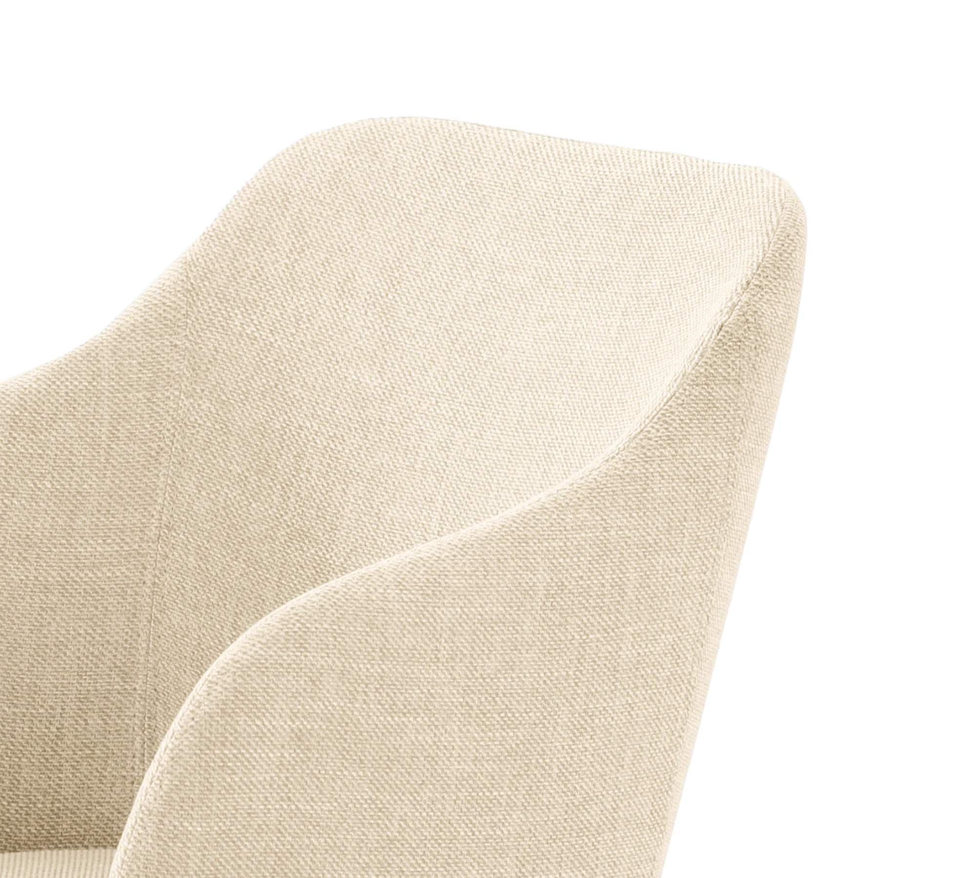 Armchair Web fabric Wood Beige