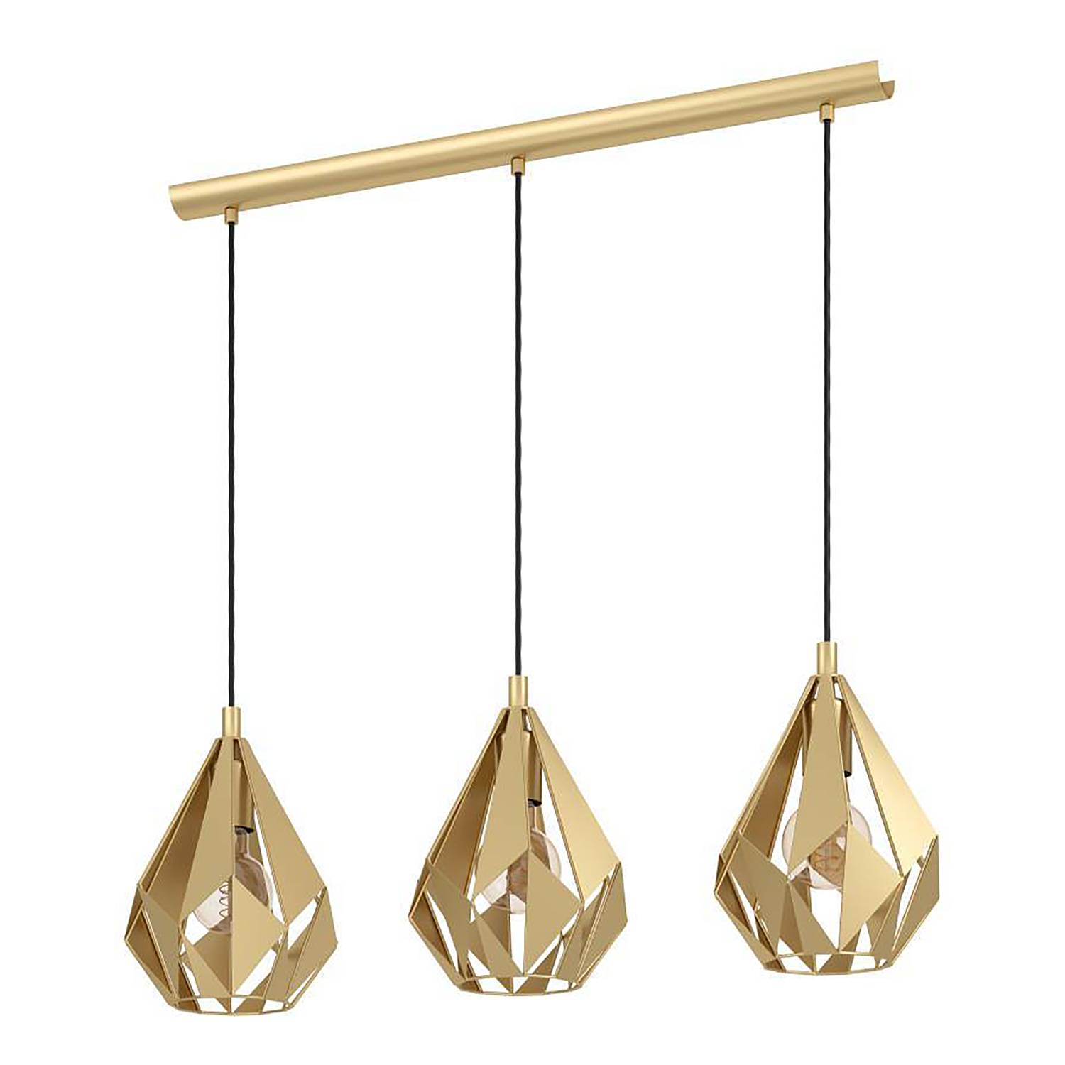 Carlton Type B Pendant Lamp Steel 3-lamp