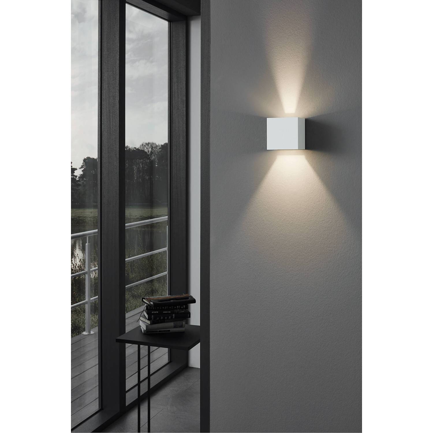 Calpino LED Wall Lamp Aluminum White 2-light