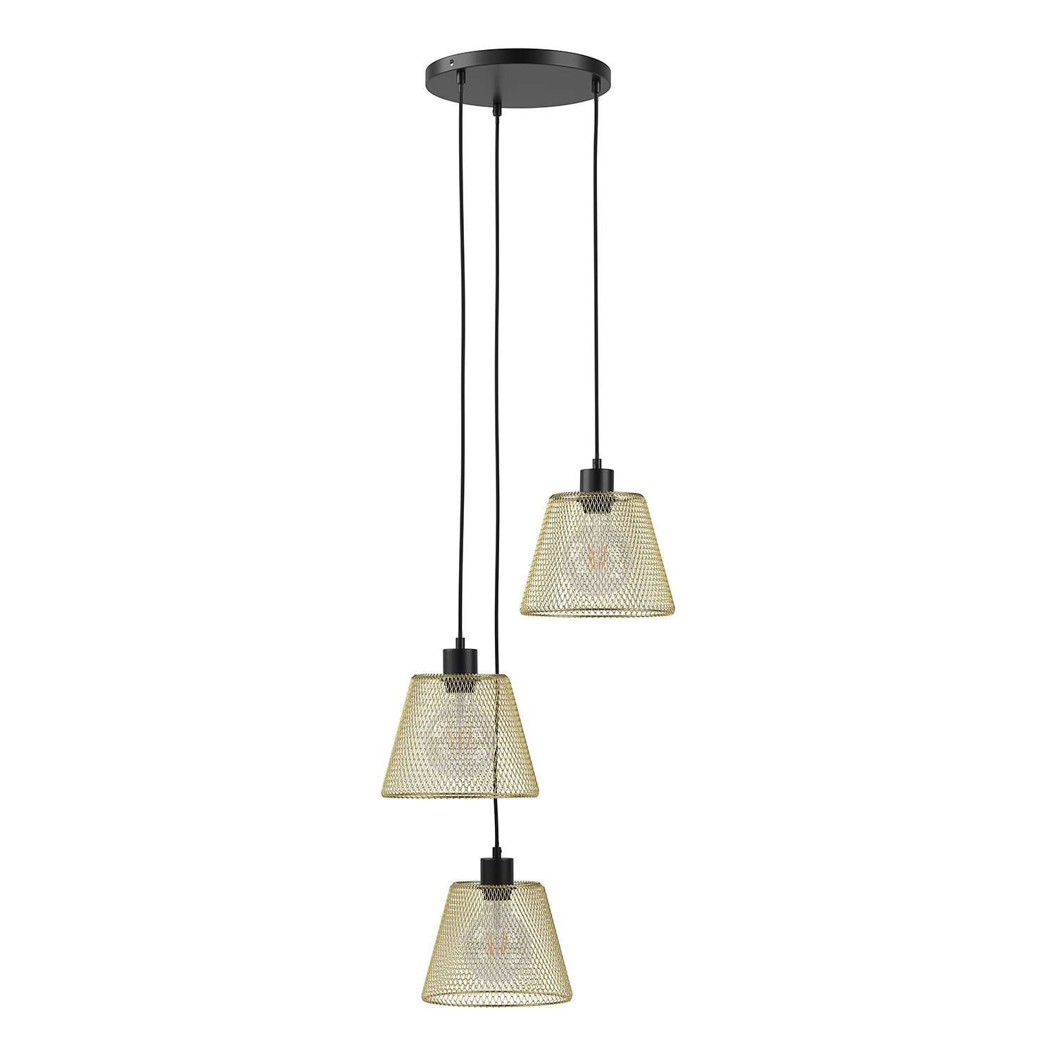 Le Vigan Pendant Lamp Iron 3-bulb
