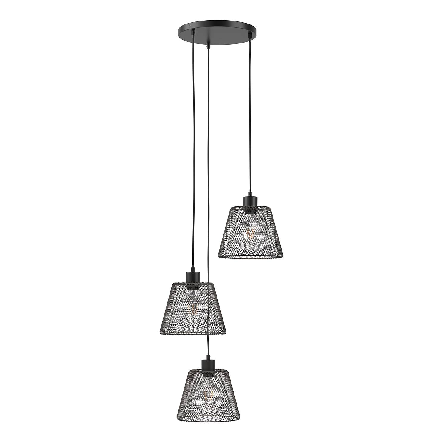 Le Vigan Pendant Lamp Iron 3-bulb