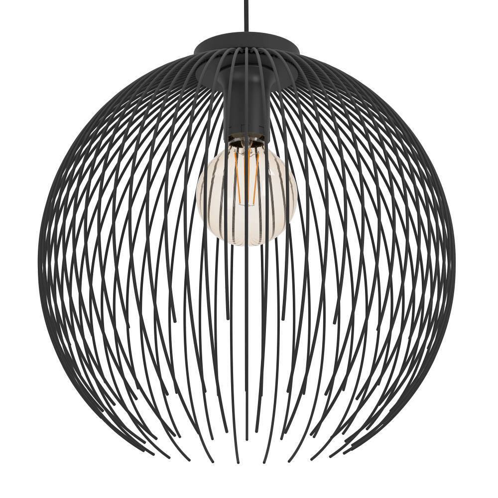 Venezuela Pendant Lamp Steel Black 1-light