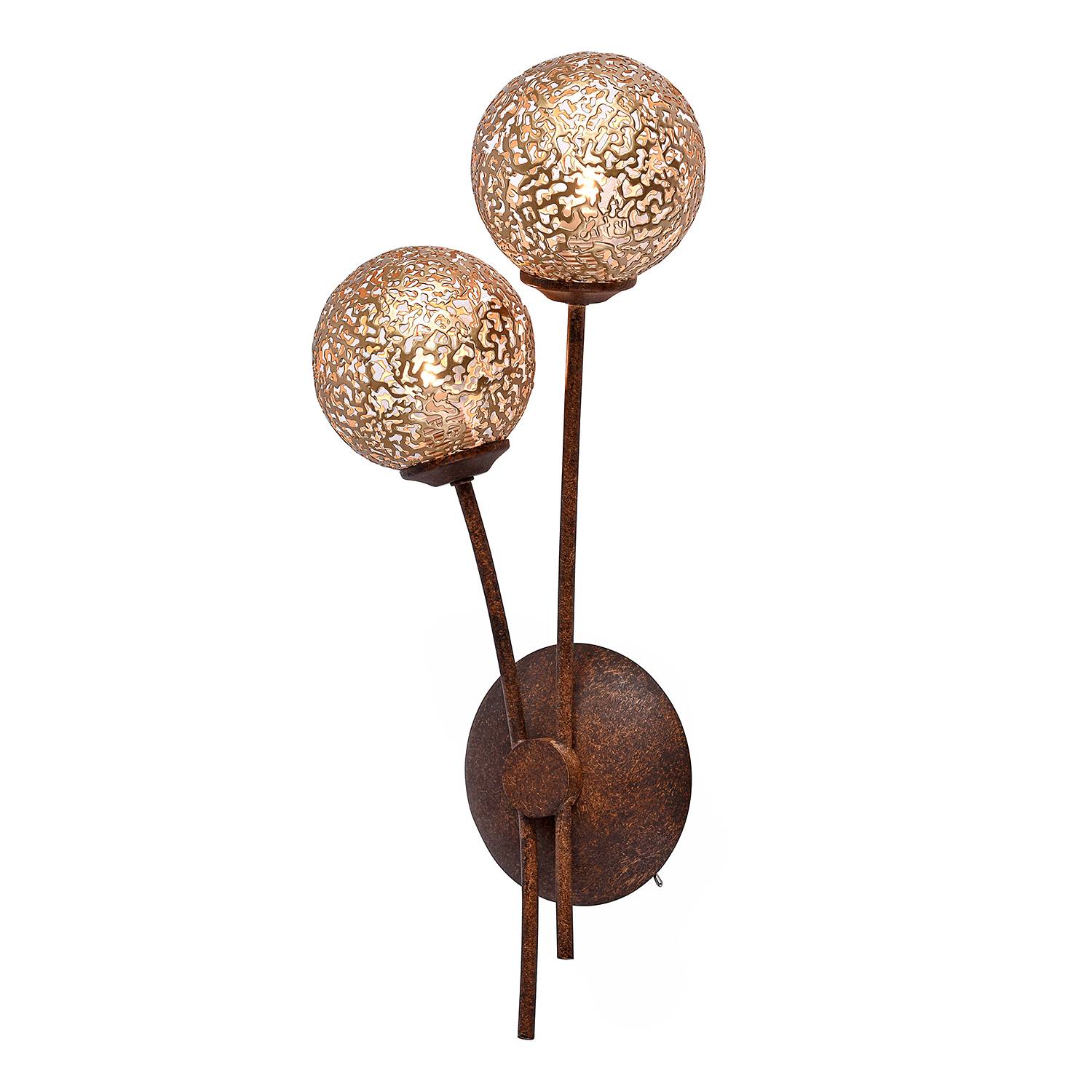 Greta II Wall Lamp Iron 2-flame