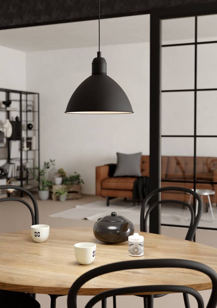 Priddy pendant lamp steel 1-bulb