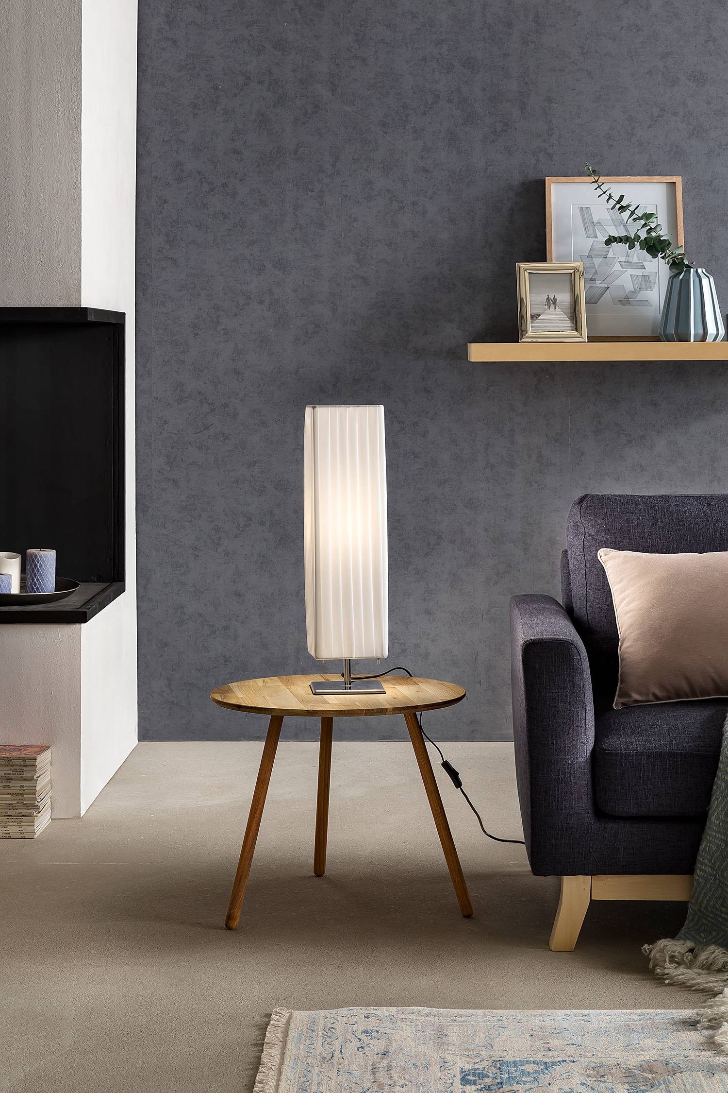 Villena I Table lamp PVC stainless steel 1-light