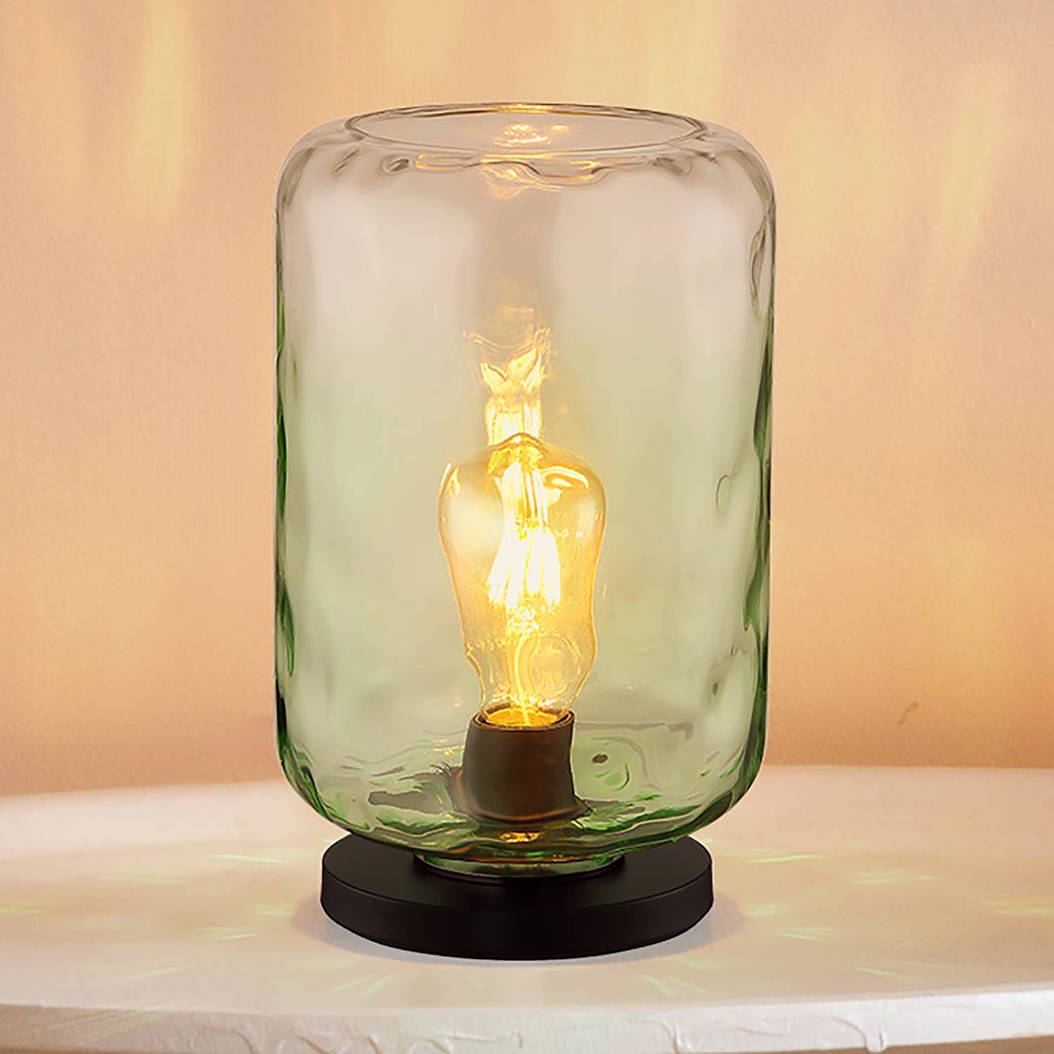 Darina Table Lamp Frosted Glass Iron 1-Light