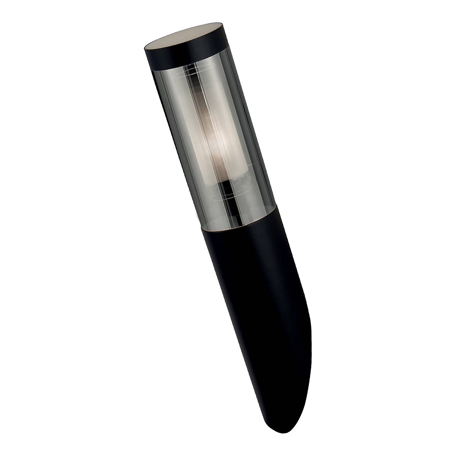 Wall lamp stainless steel black