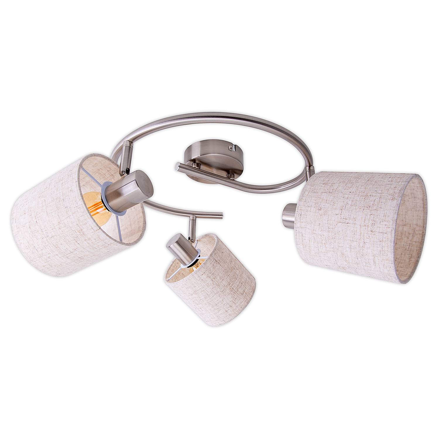 Maron Round Ceiling Light 3-flame