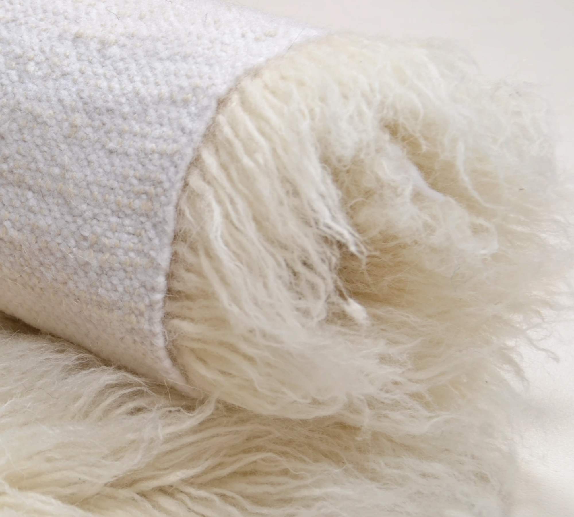 Wool rug New wool Natural