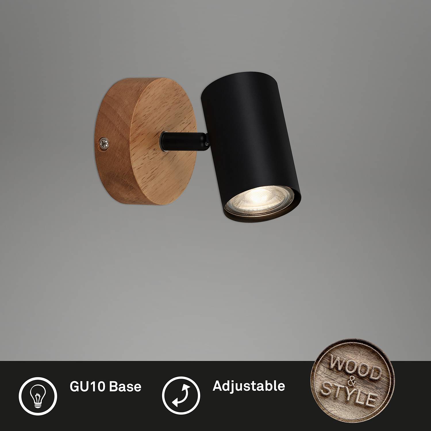 Ceiling light Muritz Iron 1-bulb