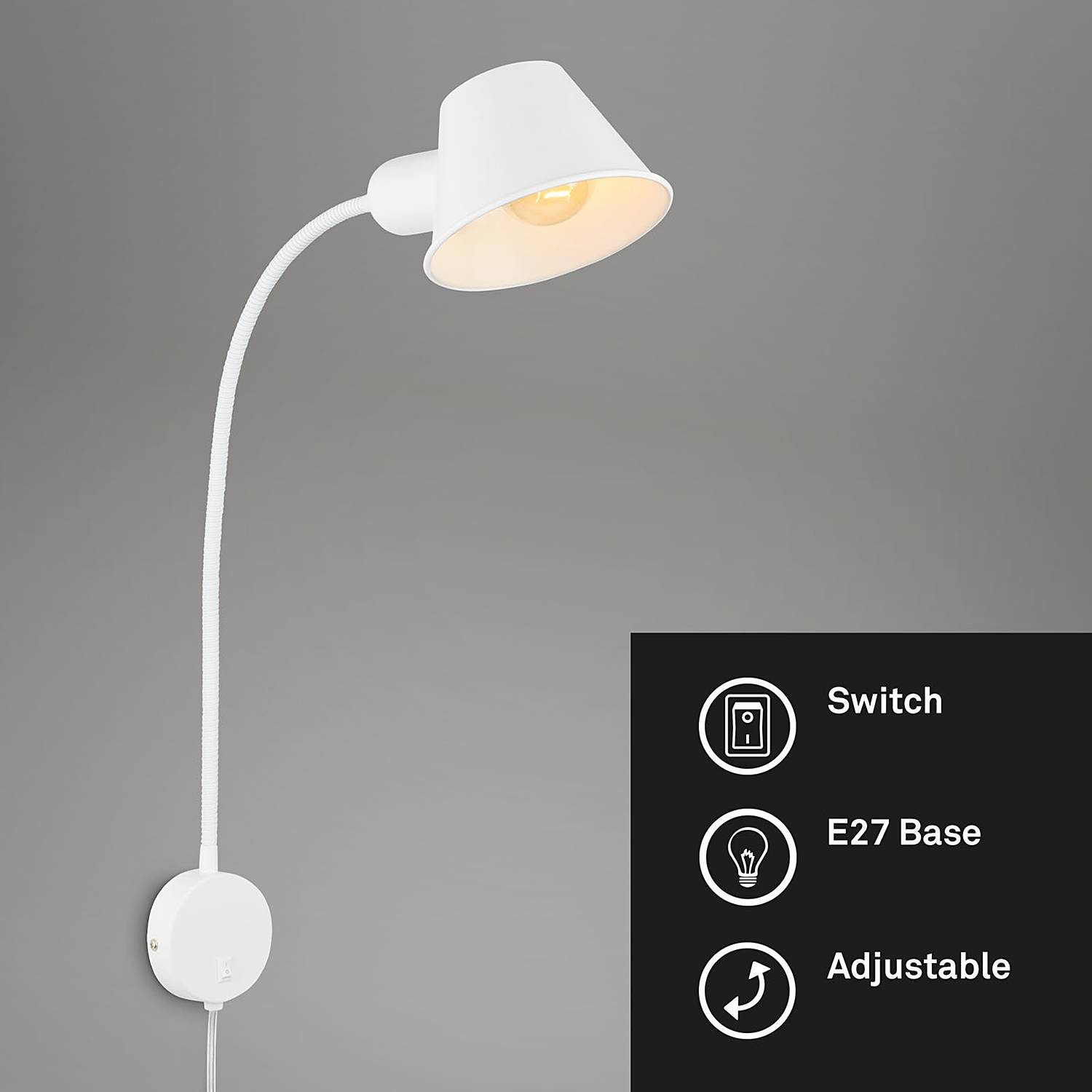 Brello I Wall Lamp Iron 1-light