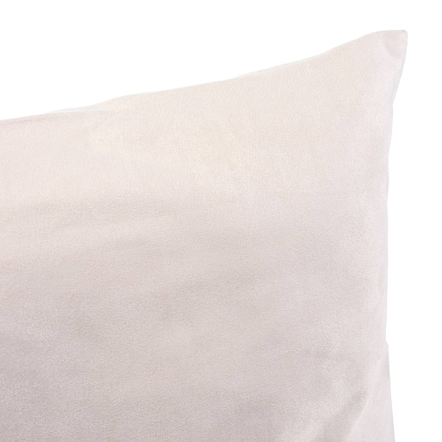 2x Alcatraz pillowcase synthetic wool off-white 50 x 50 cm