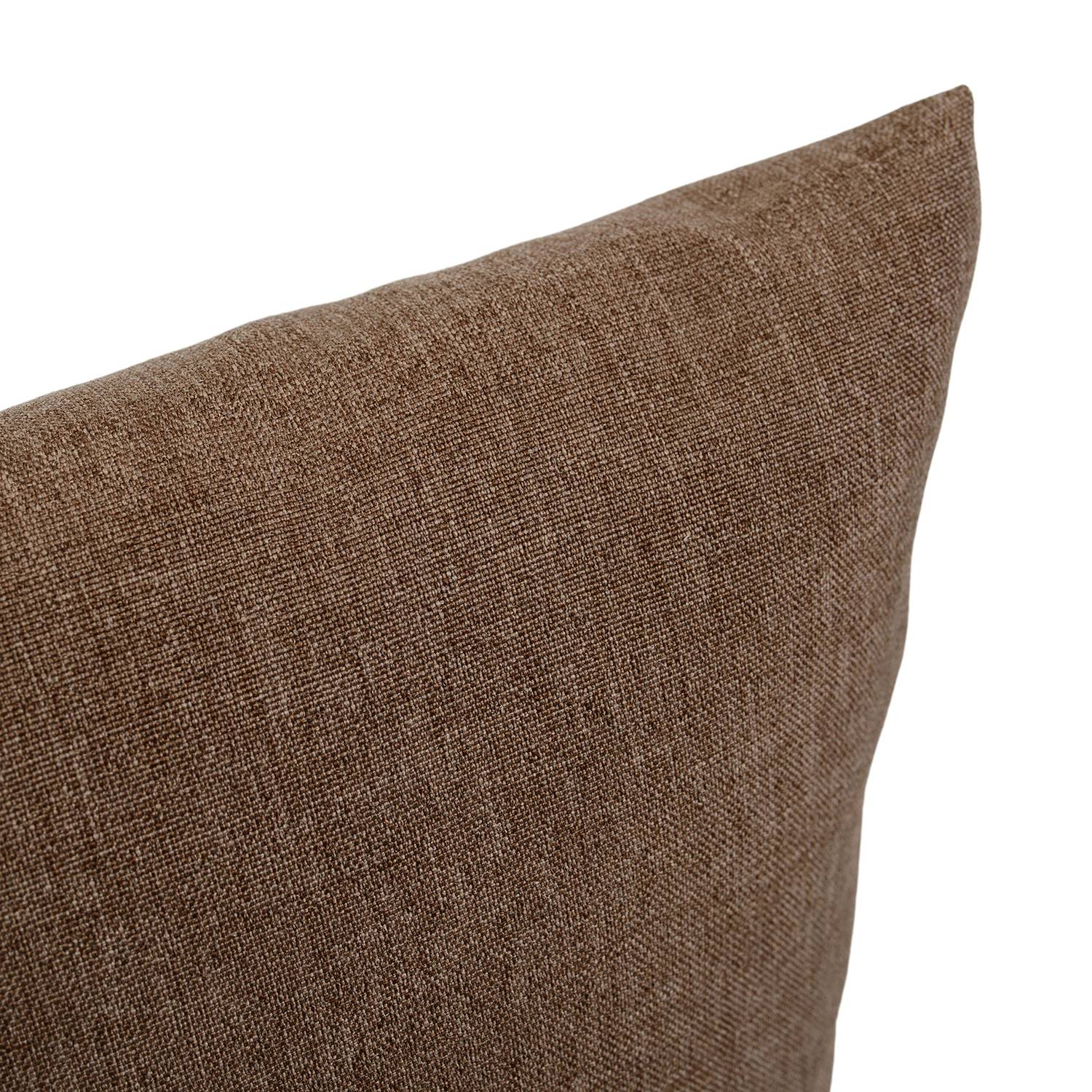 2x Milan Pillowcase Synthetic Fiber Nougat 50 x 50 cm