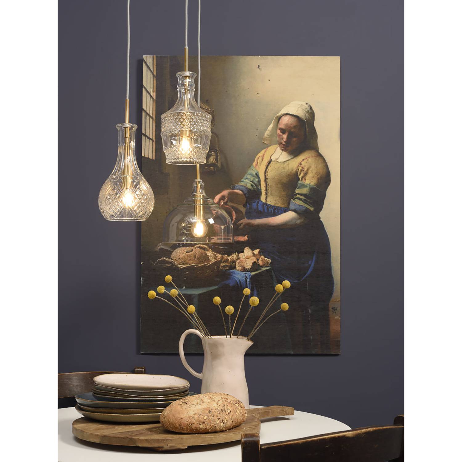 Pendant lamp Brussels II Transparent