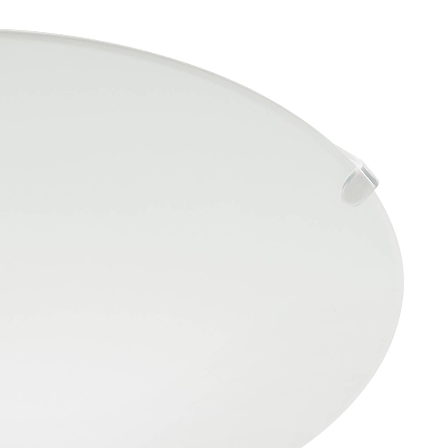 Ceiling light Mars III Glass Steel 1-bulb White