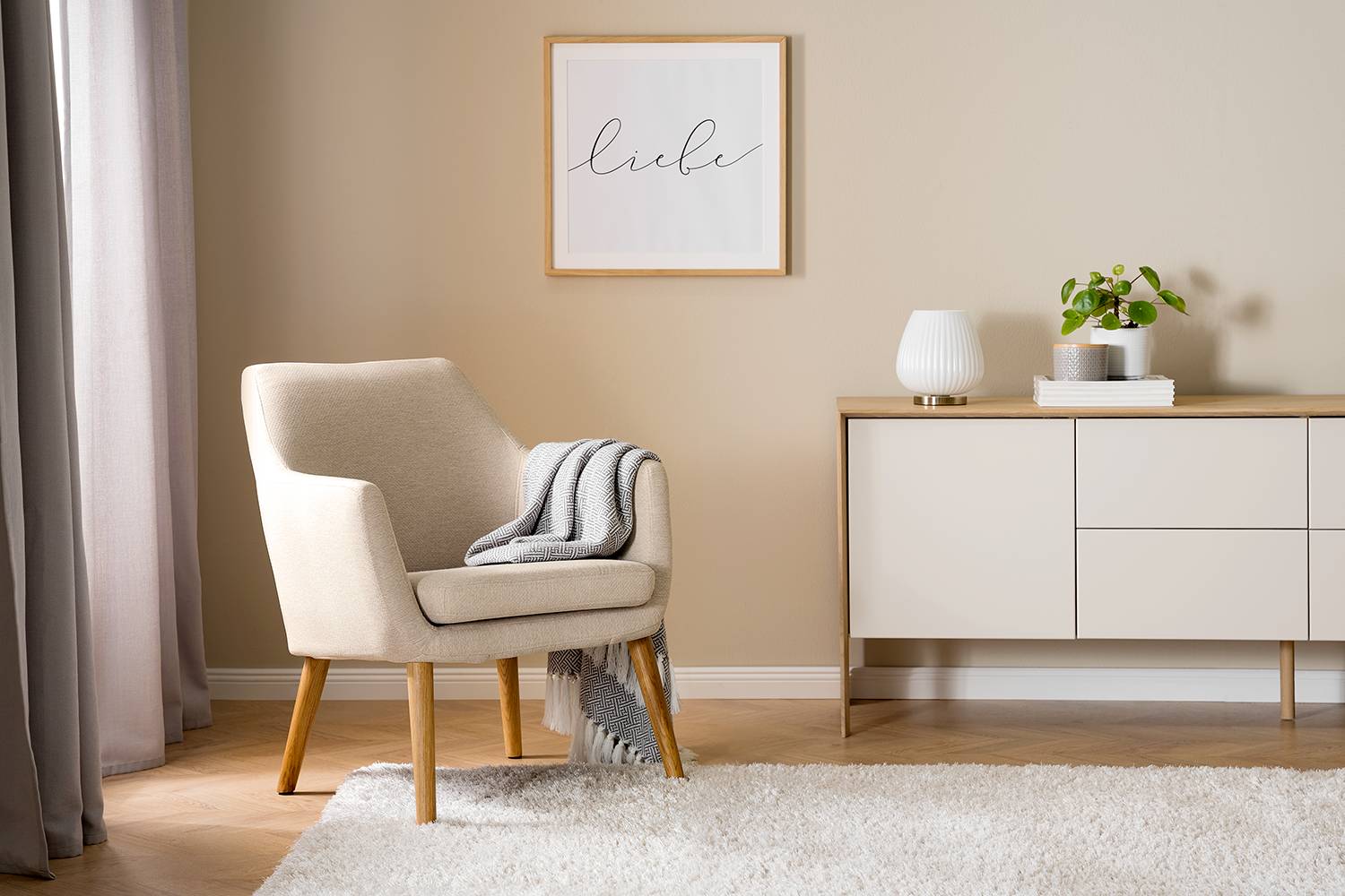 Nicholas Loungesessel Beige