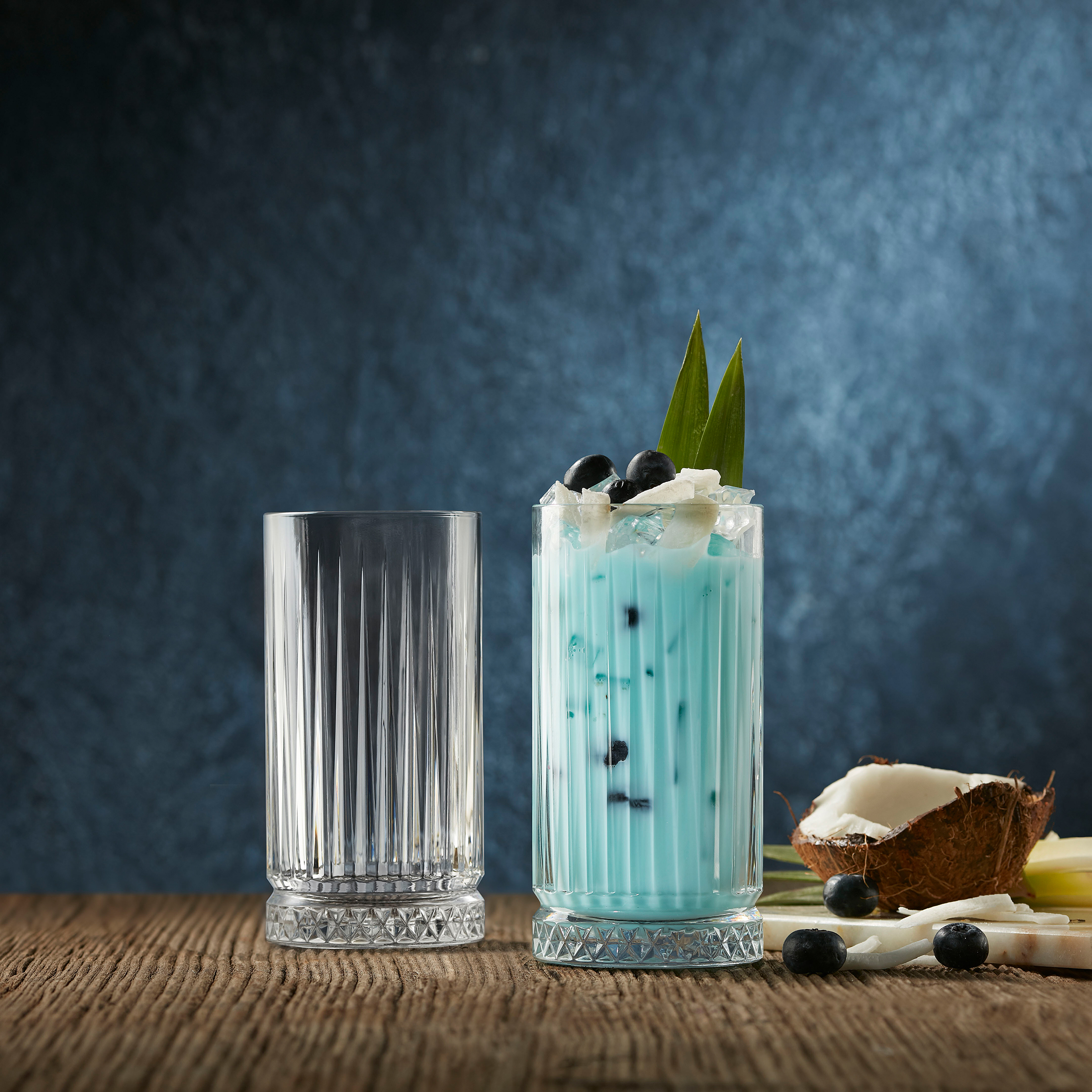 4x Longdrink glass Transparent