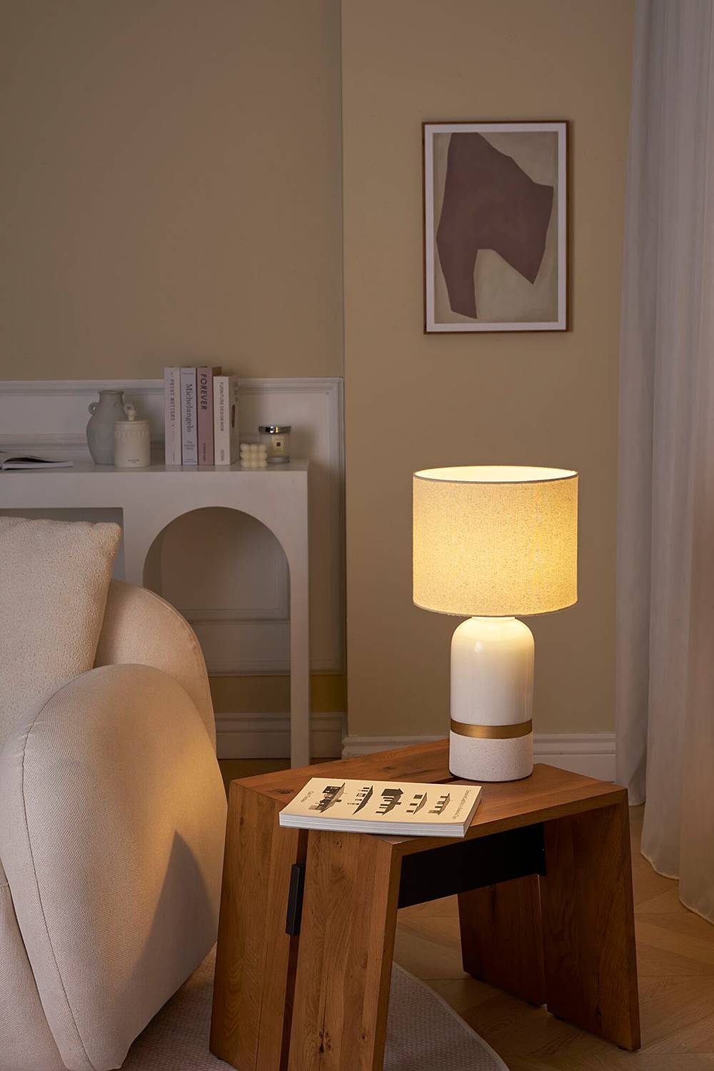 Glowing Soul Table Lamp Ceramic 1-light