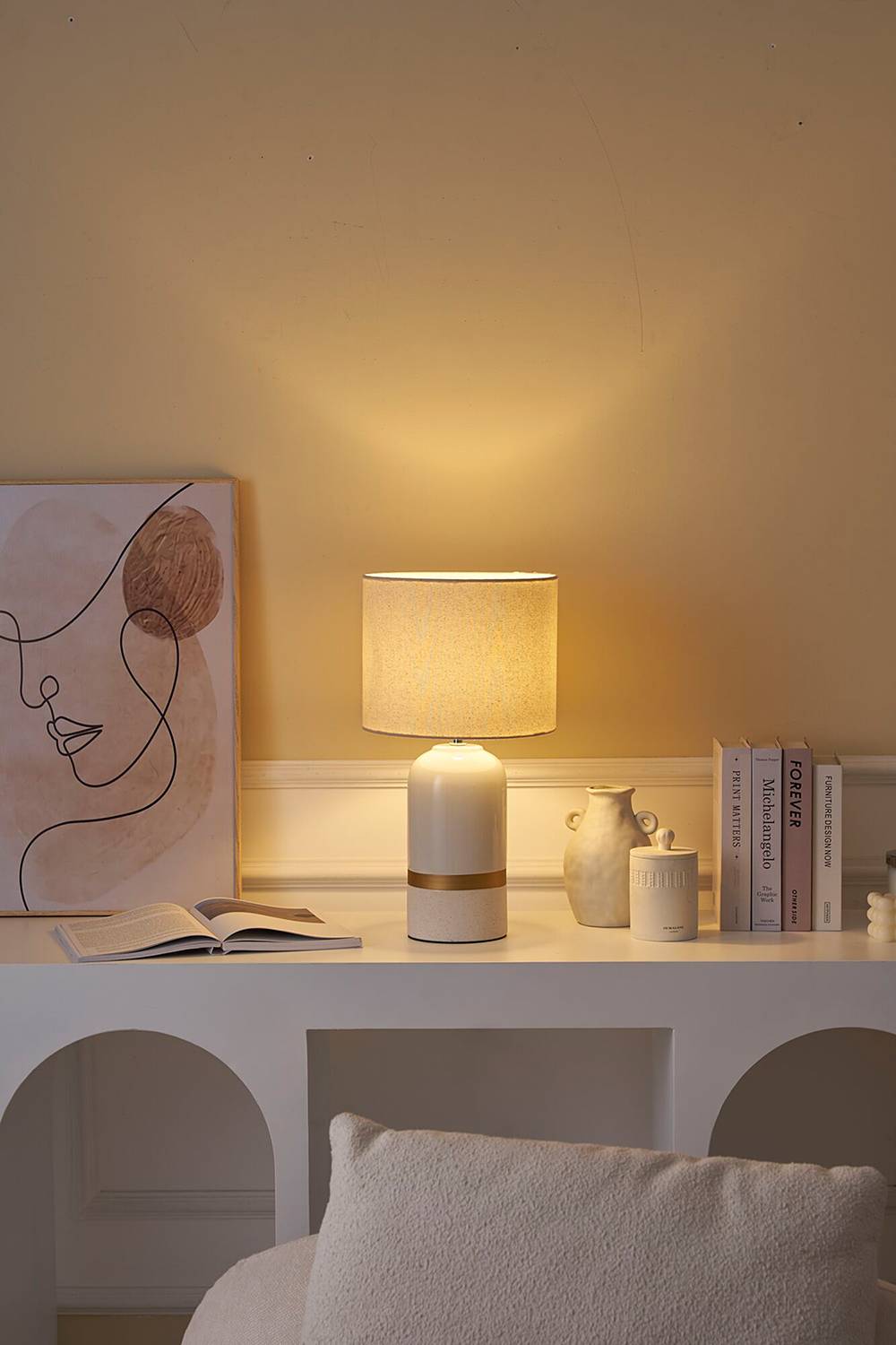 Glowing Soul Table Lamp Ceramic 1-light