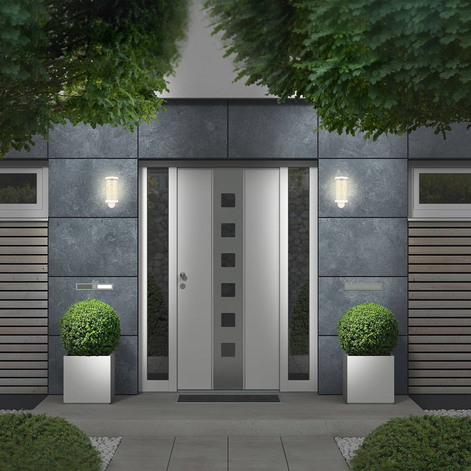 Cairo outdoor wall light Acrylic glass Aluminum 1-light