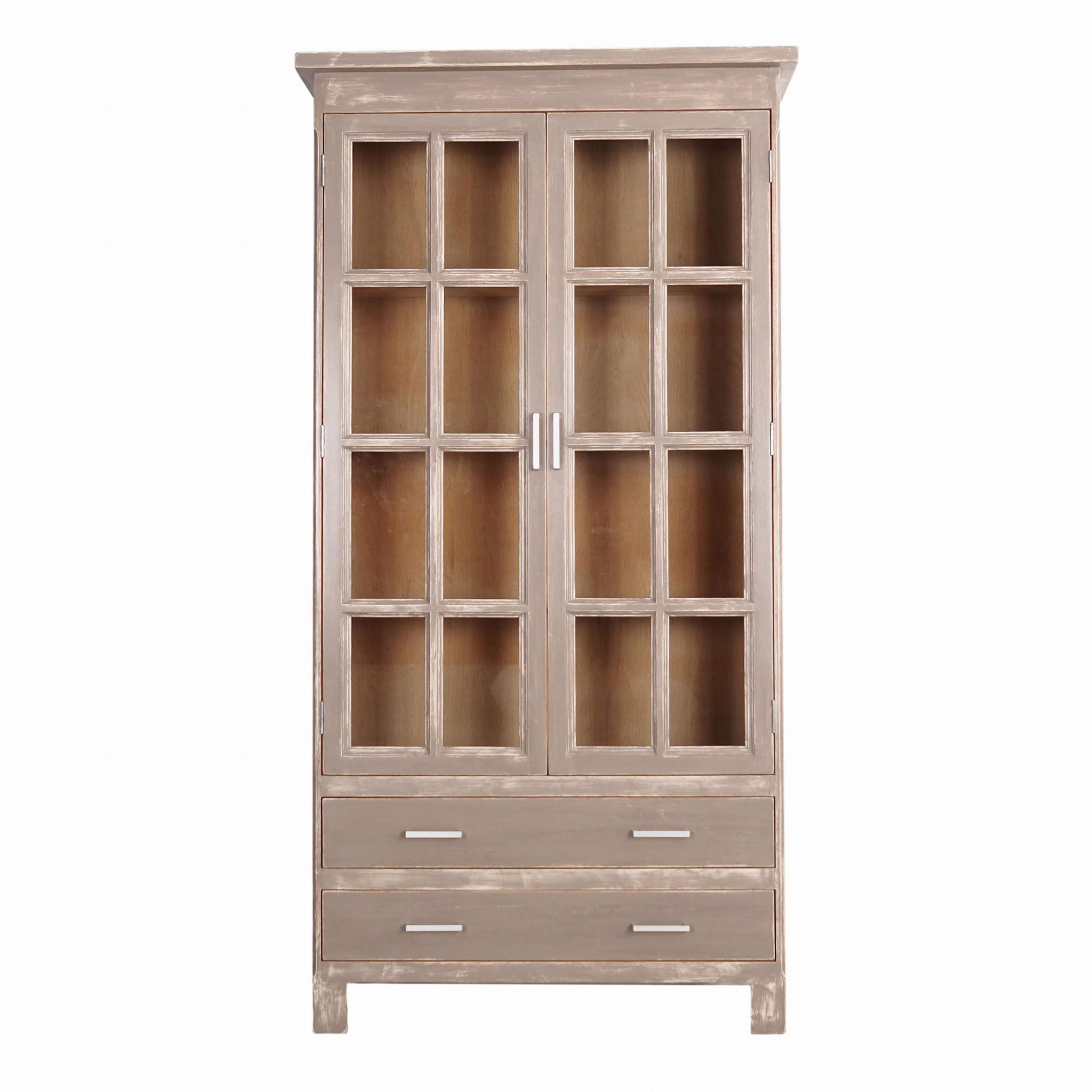 Display cabinet Oak 1980s