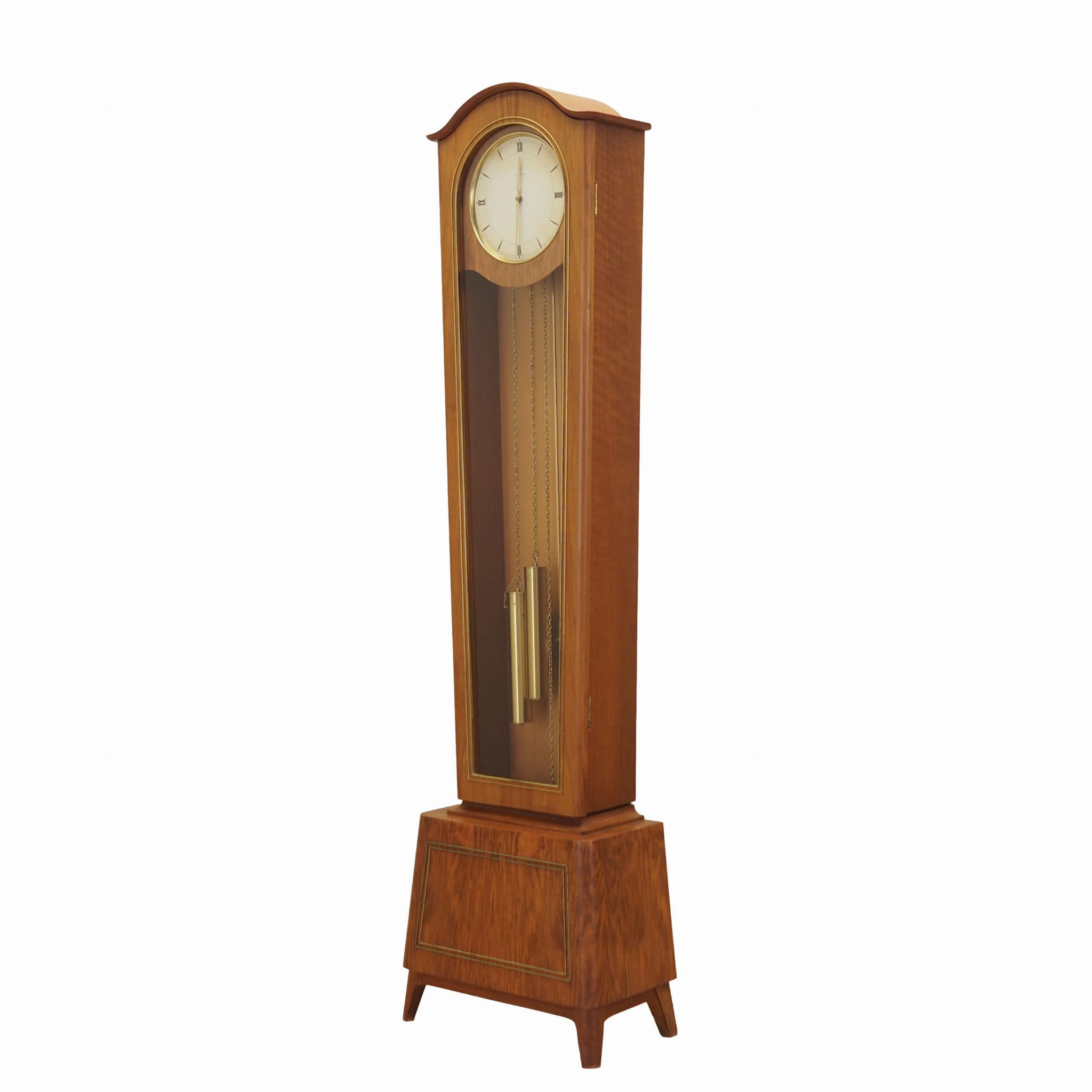 Vintage grandfather clock pine wood