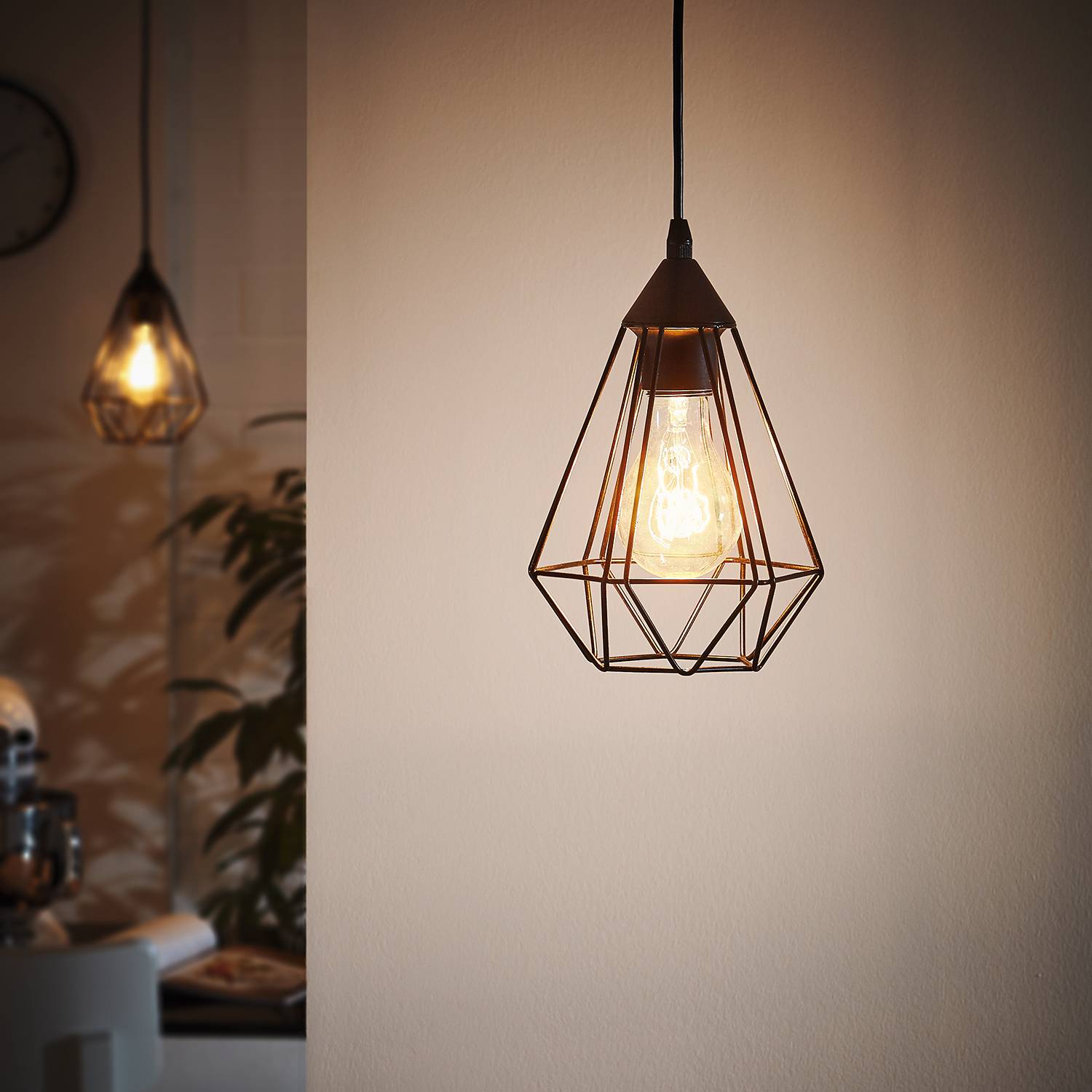 Tarbes II Pendant Lamp Steel Plastic 1-light