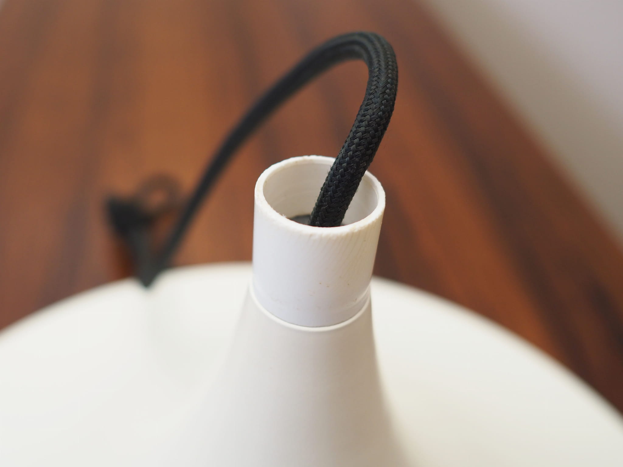 Pendant lamp Metal White 1970s