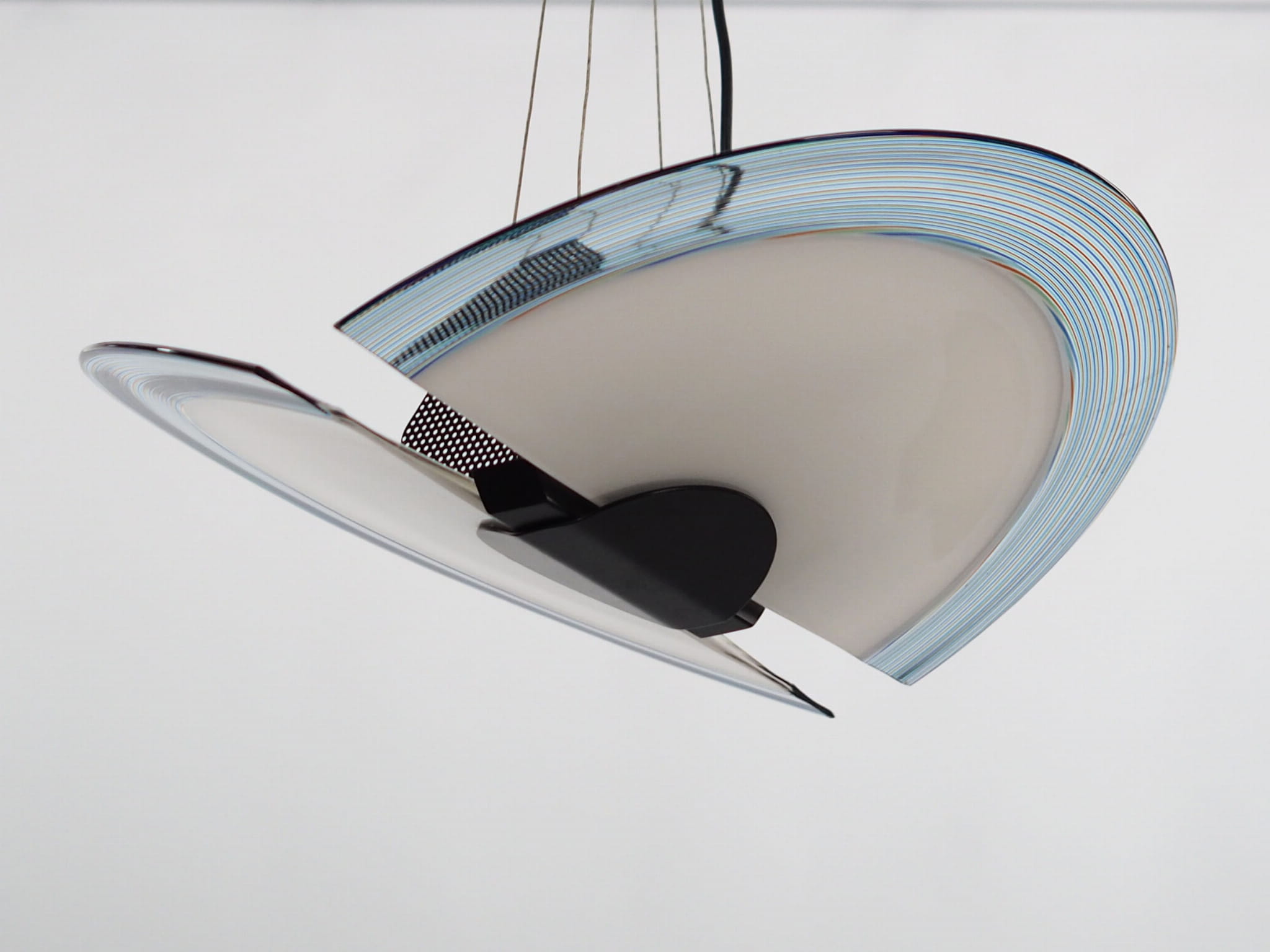 Pendant lamp Metal Glass 1990s