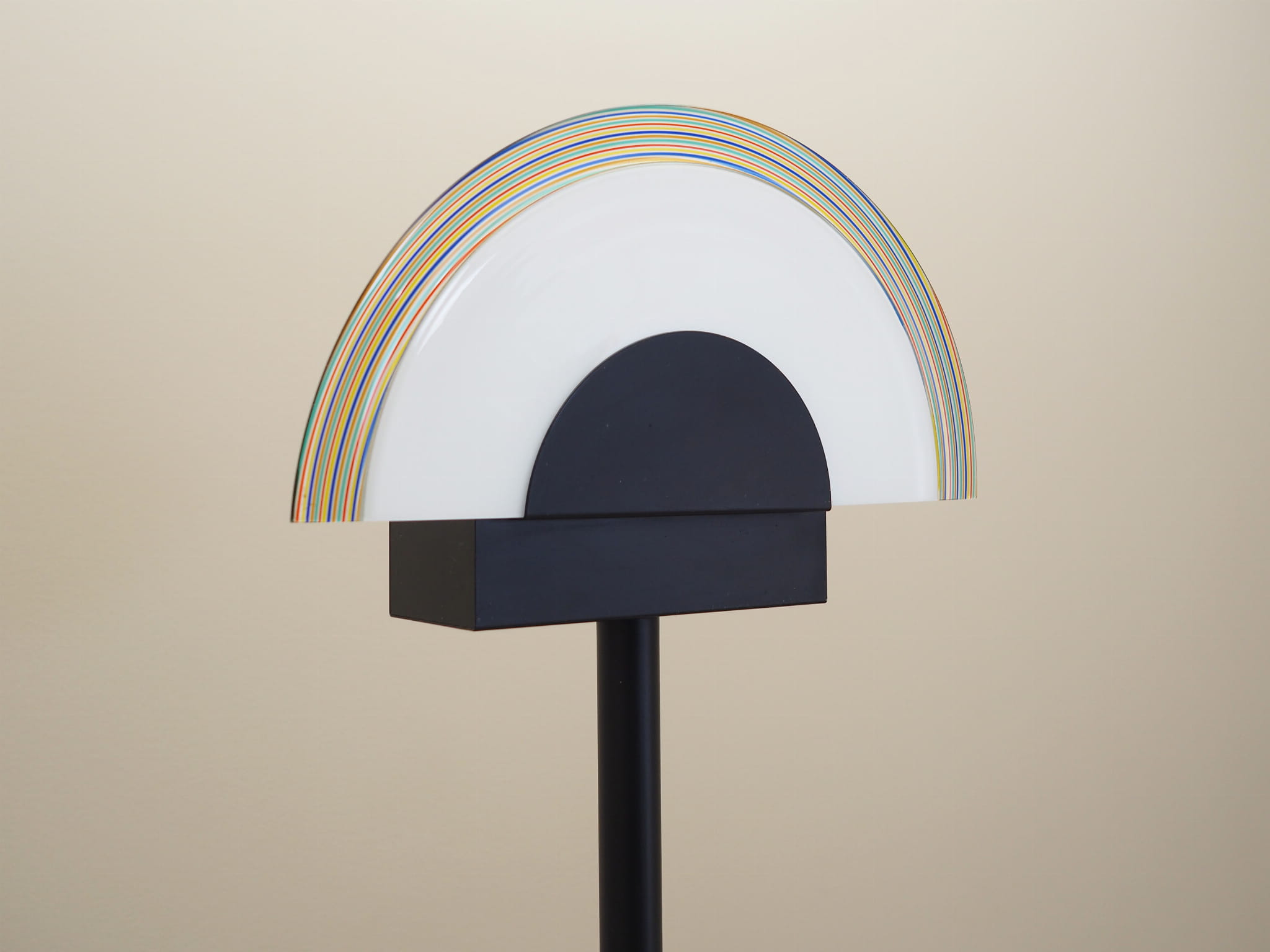 Floor lamp Metal Glass 1970s