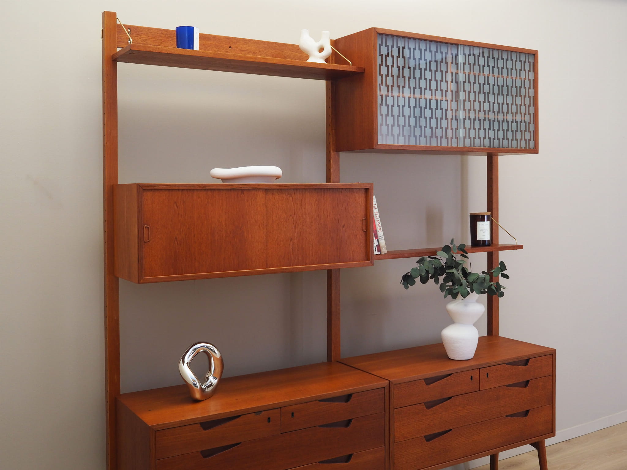 Wall shelf Teak wood 1960s