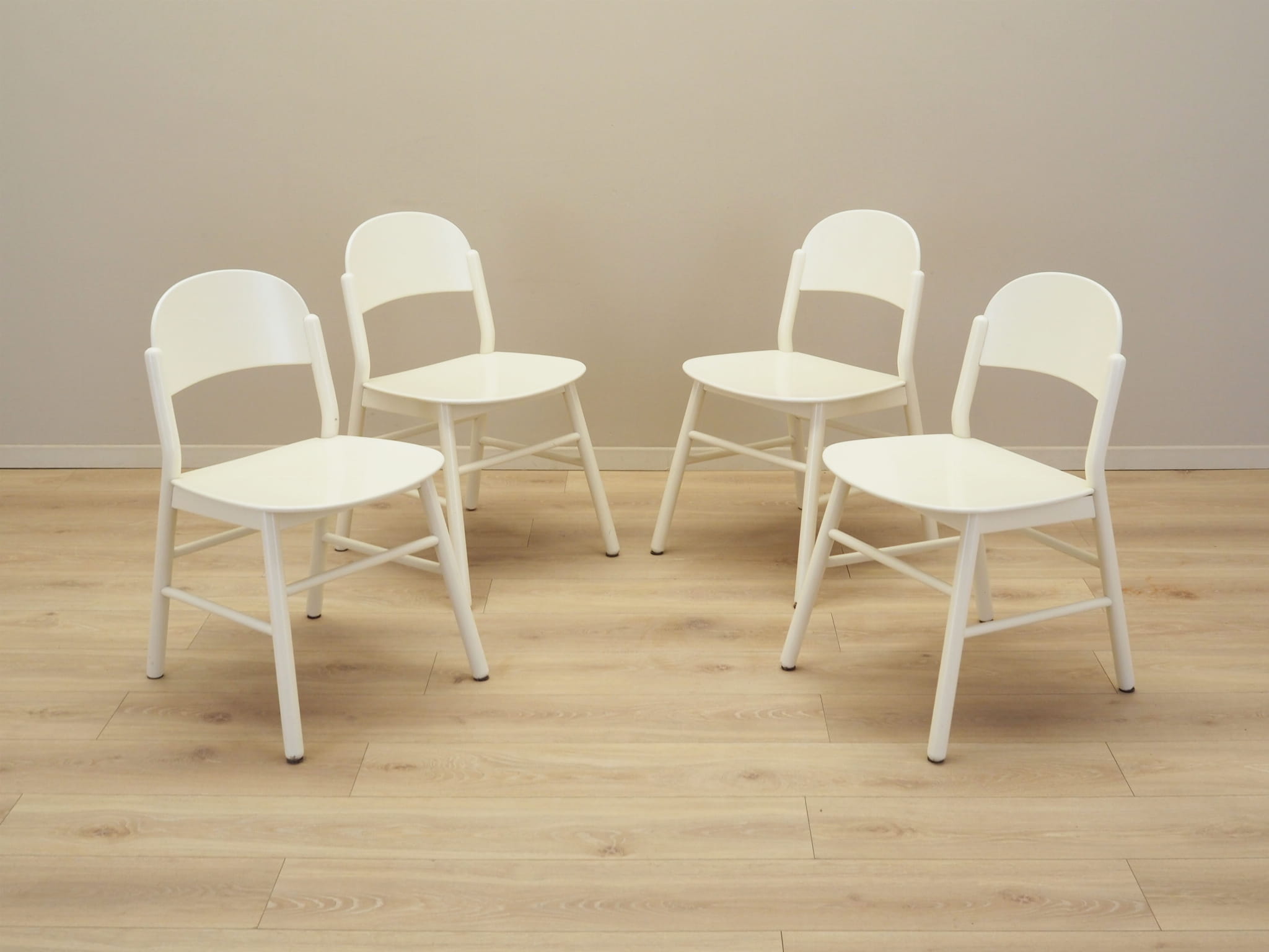 4x Dining chair Beech 1970s