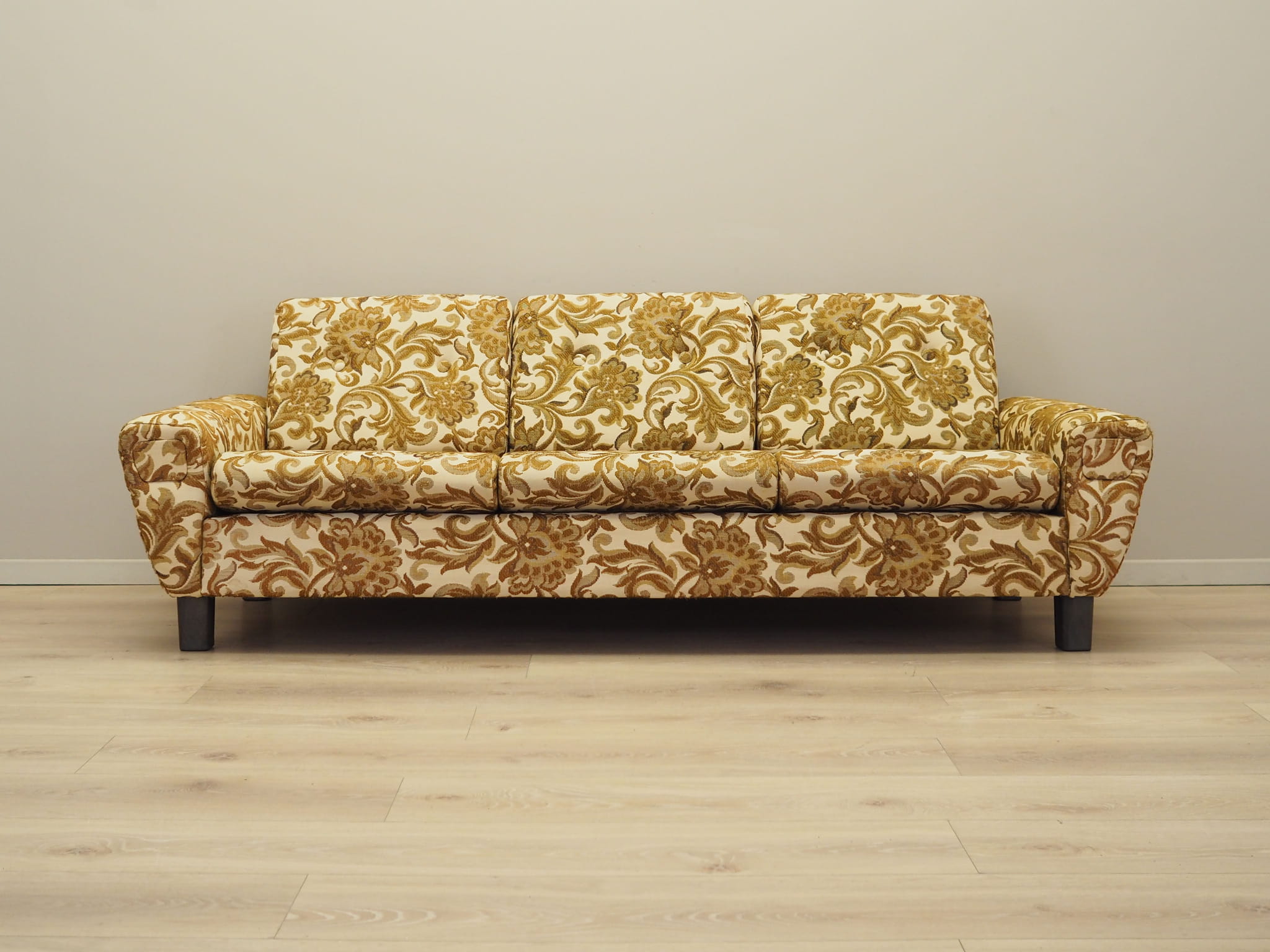3-Sitzer Sofa Gelb 1960er Jahre